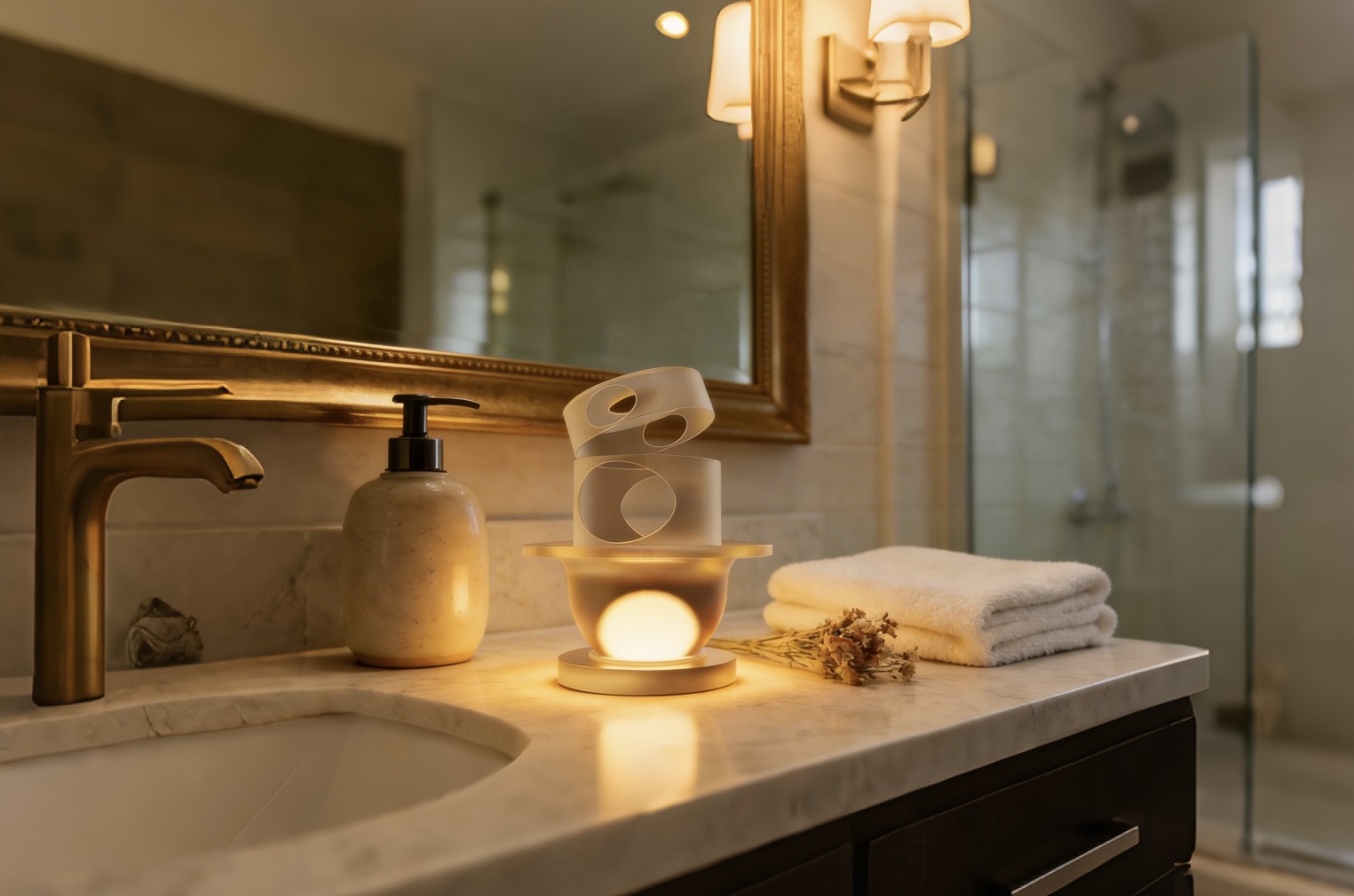 Aromatherapy night light，Atmosphere lamp，Ins wind home，Gentle Light，Bedroom essentials，Tabletop decoration，