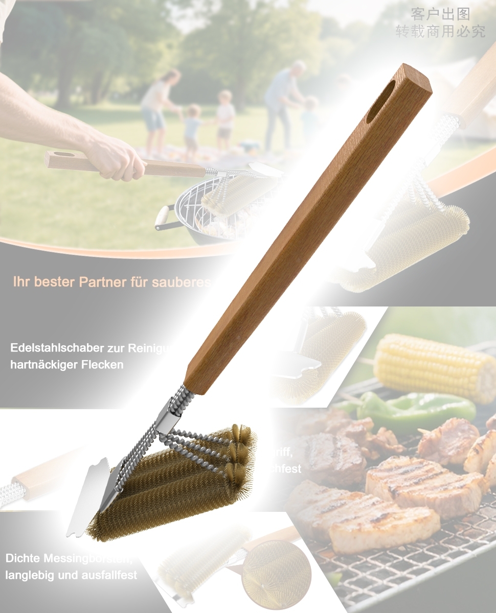 Barbecue cleaning brush，product design，Picnic，Camping good things，Family barbecue，Outdoor artifact，Barbecue essential，Happiness good things，