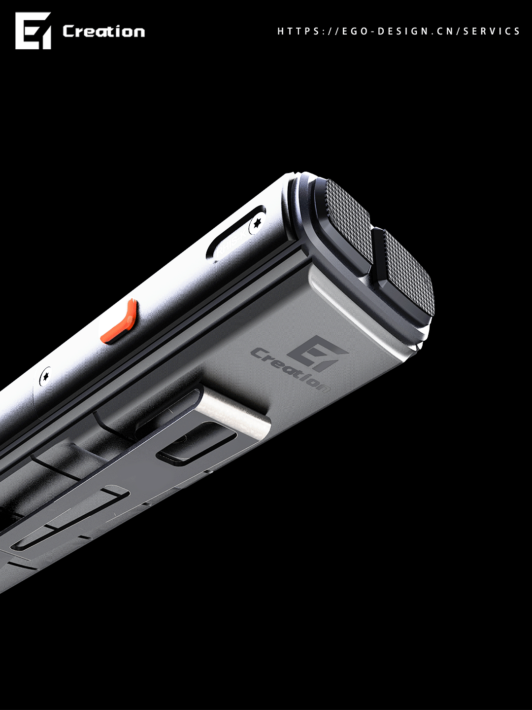 industrial design，Design services，product design，Flashlight，digital edc，Equipment，Design sharing，Tactical Wind Equipment，