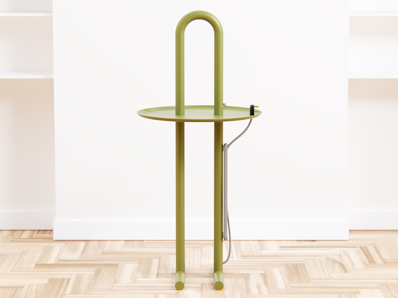 Grab & Glow，Multifunctional side table，small apartment furniture，Creative lamps，Modular design，