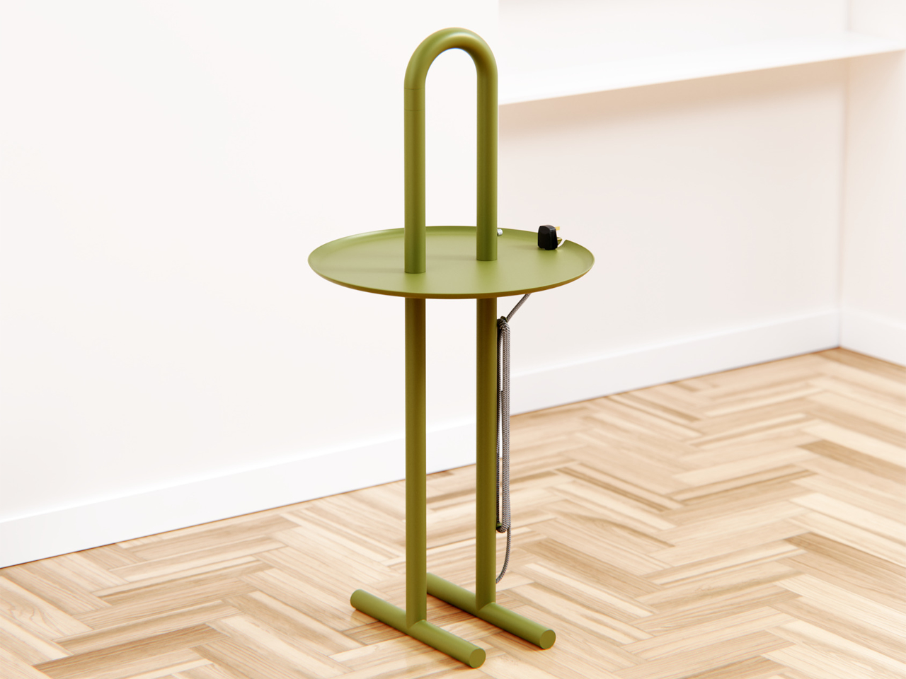 Grab & Glow，Multifunctional side table，small apartment furniture，Creative lamps，Modular design，