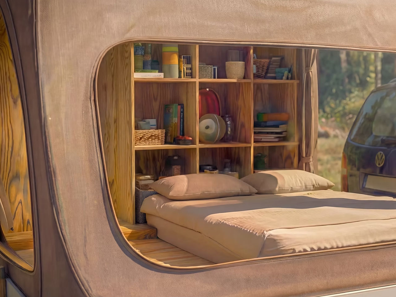 Family Camper，Camping box，Outdoor camping，Wingcube，Folding type，