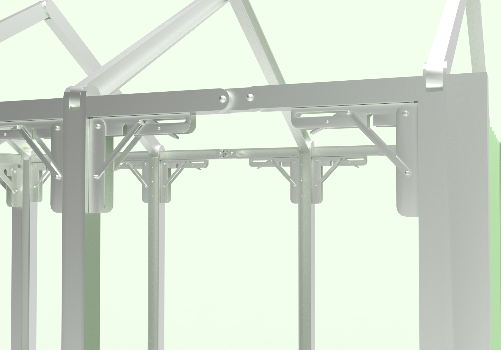 Flower rack，Structural design，outdoors，Frame structure，