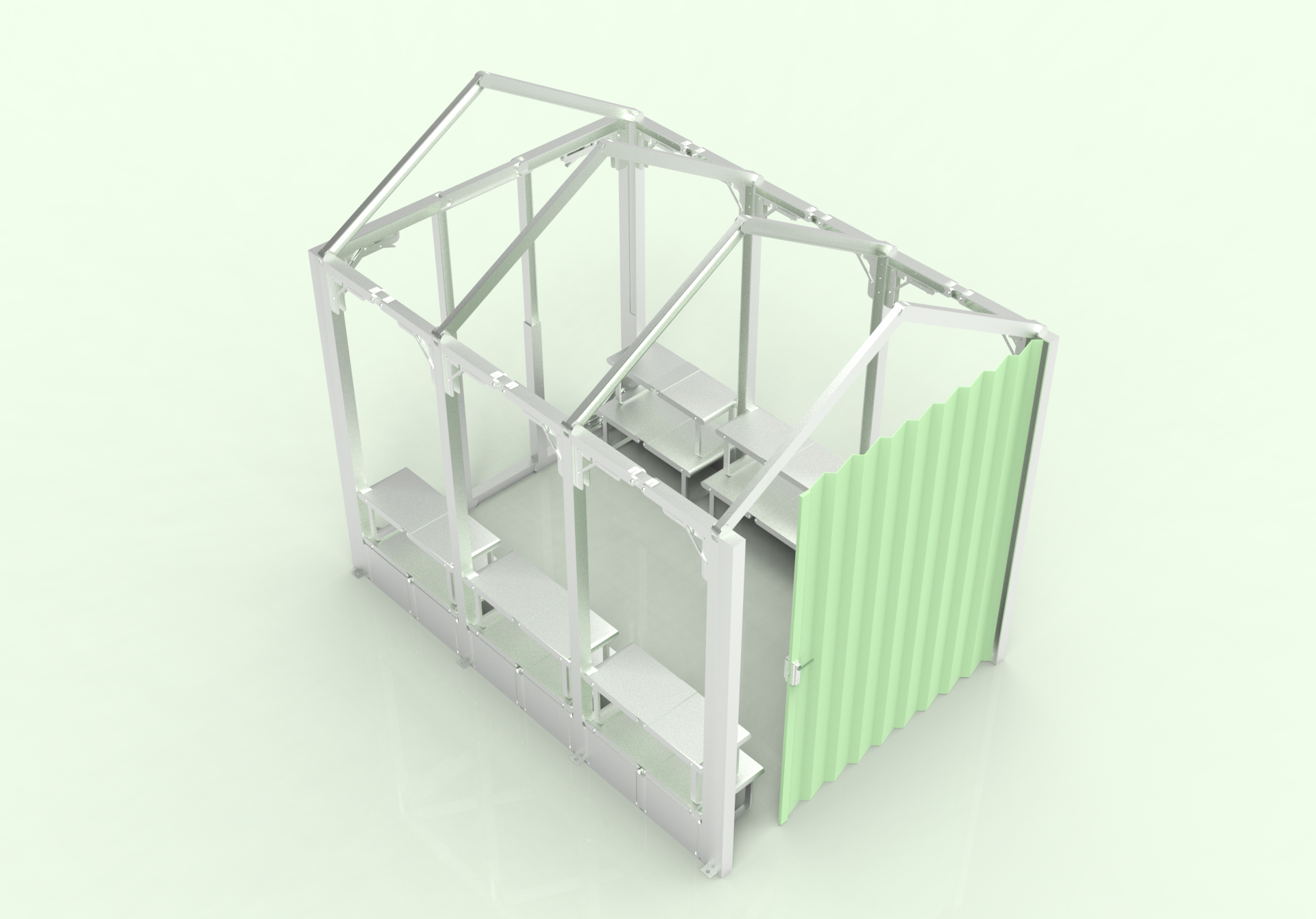 Flower rack，Structural design，outdoors，Frame structure，