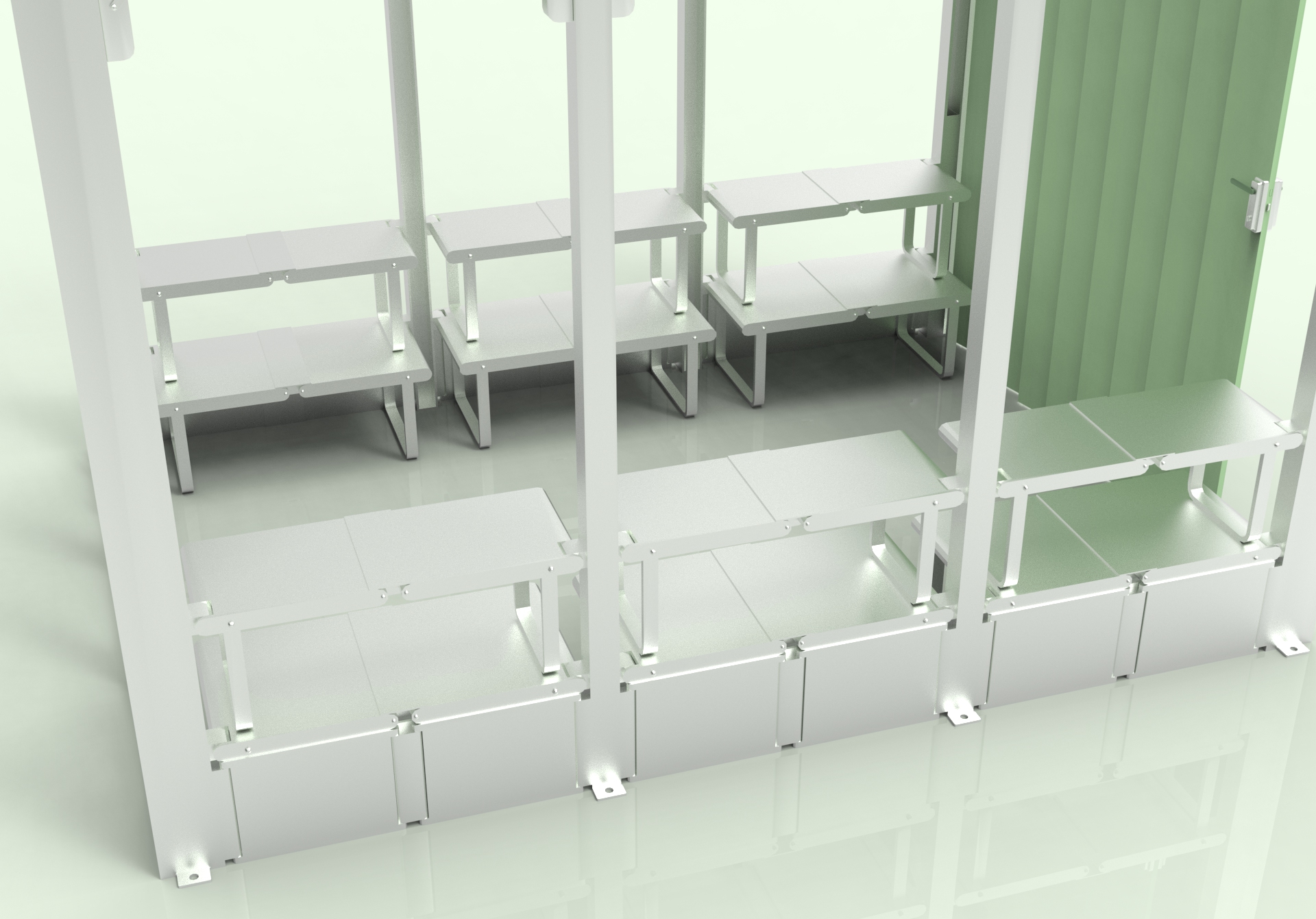 Flower rack，Structural design，outdoors，Frame structure，