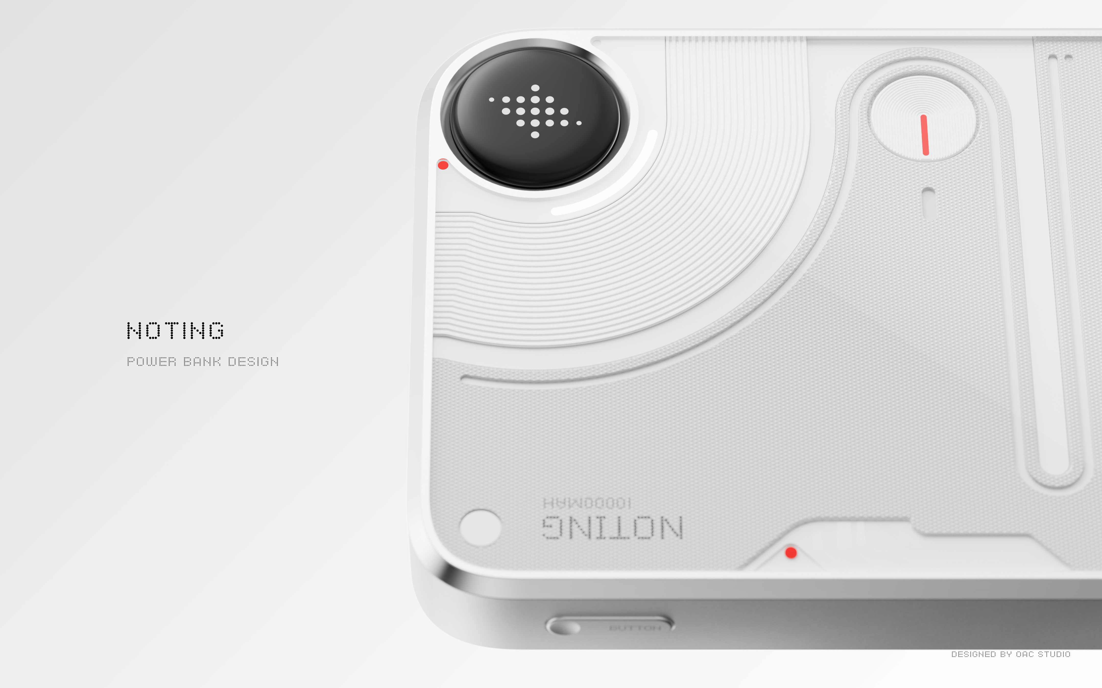 Magnetic charging treasure，3c，transparent aesthetics，product design，Original works，