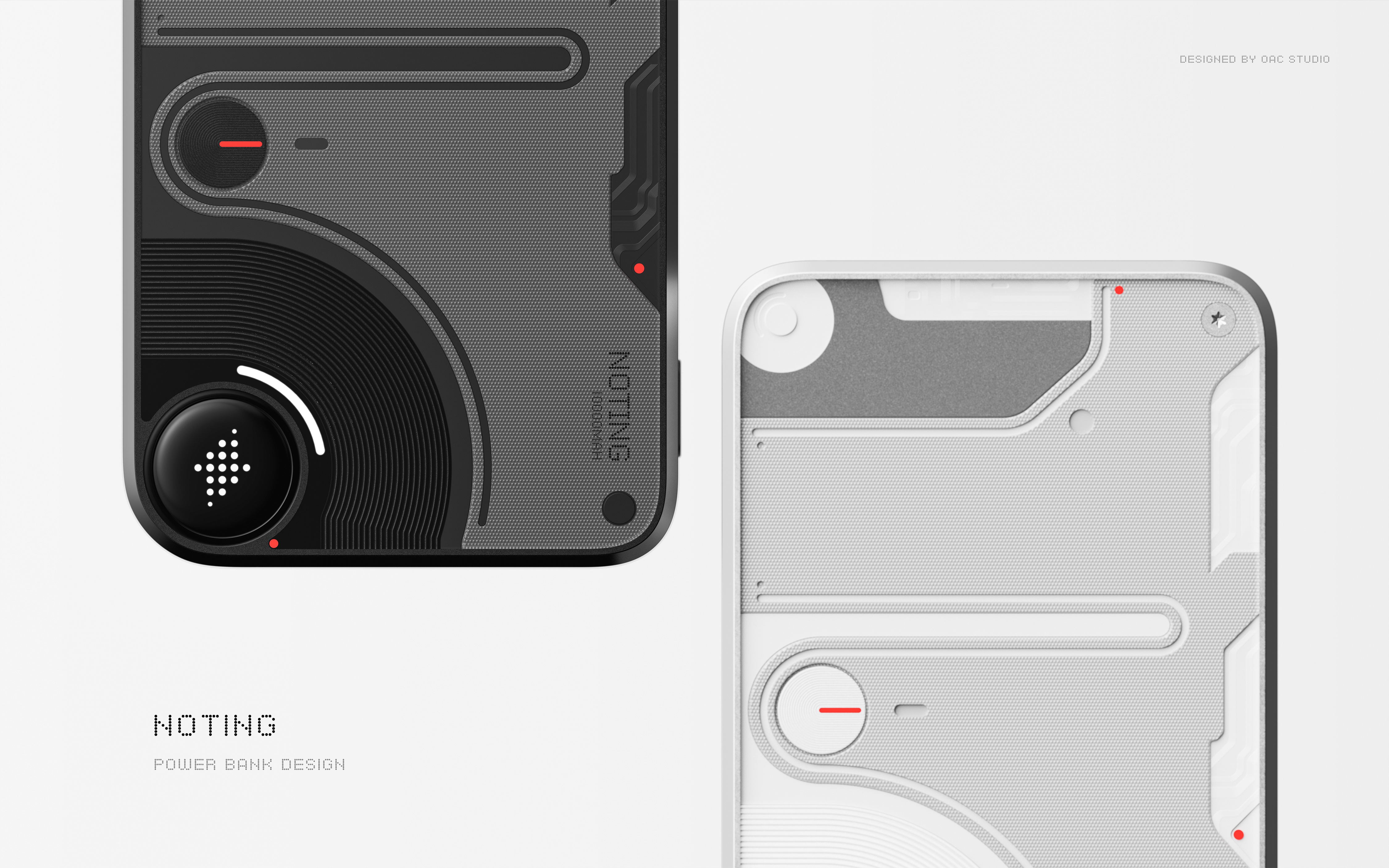 Magnetic charging treasure，3c，transparent aesthetics，product design，Original works，