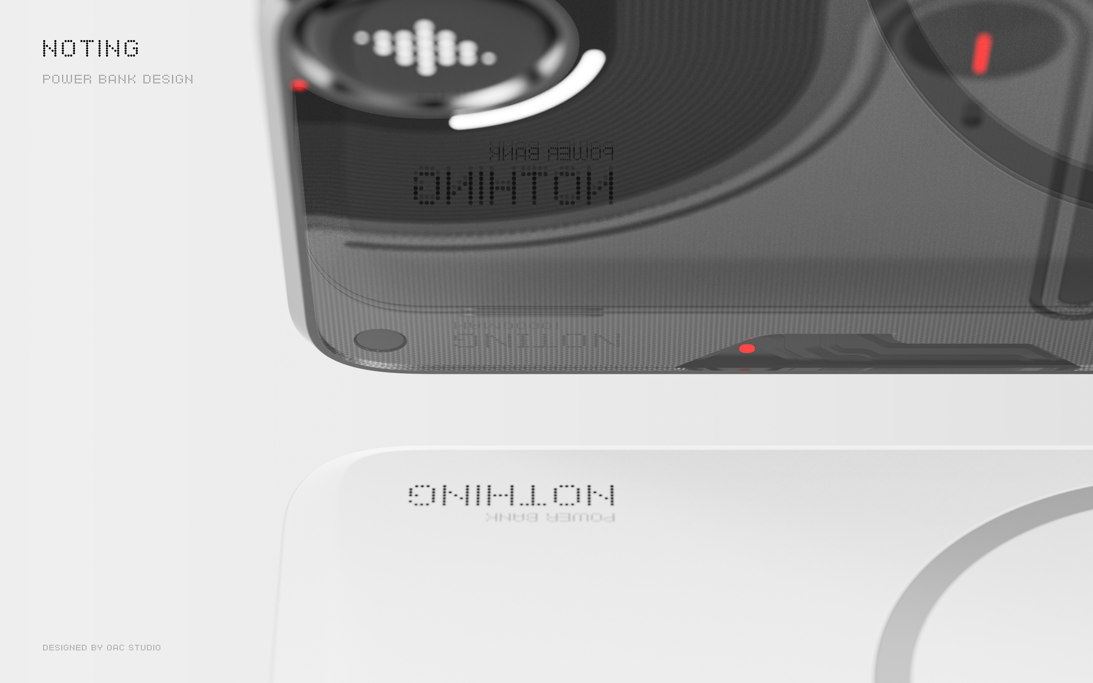 Magnetic charging treasure，3c，transparent aesthetics，product design，Original works，