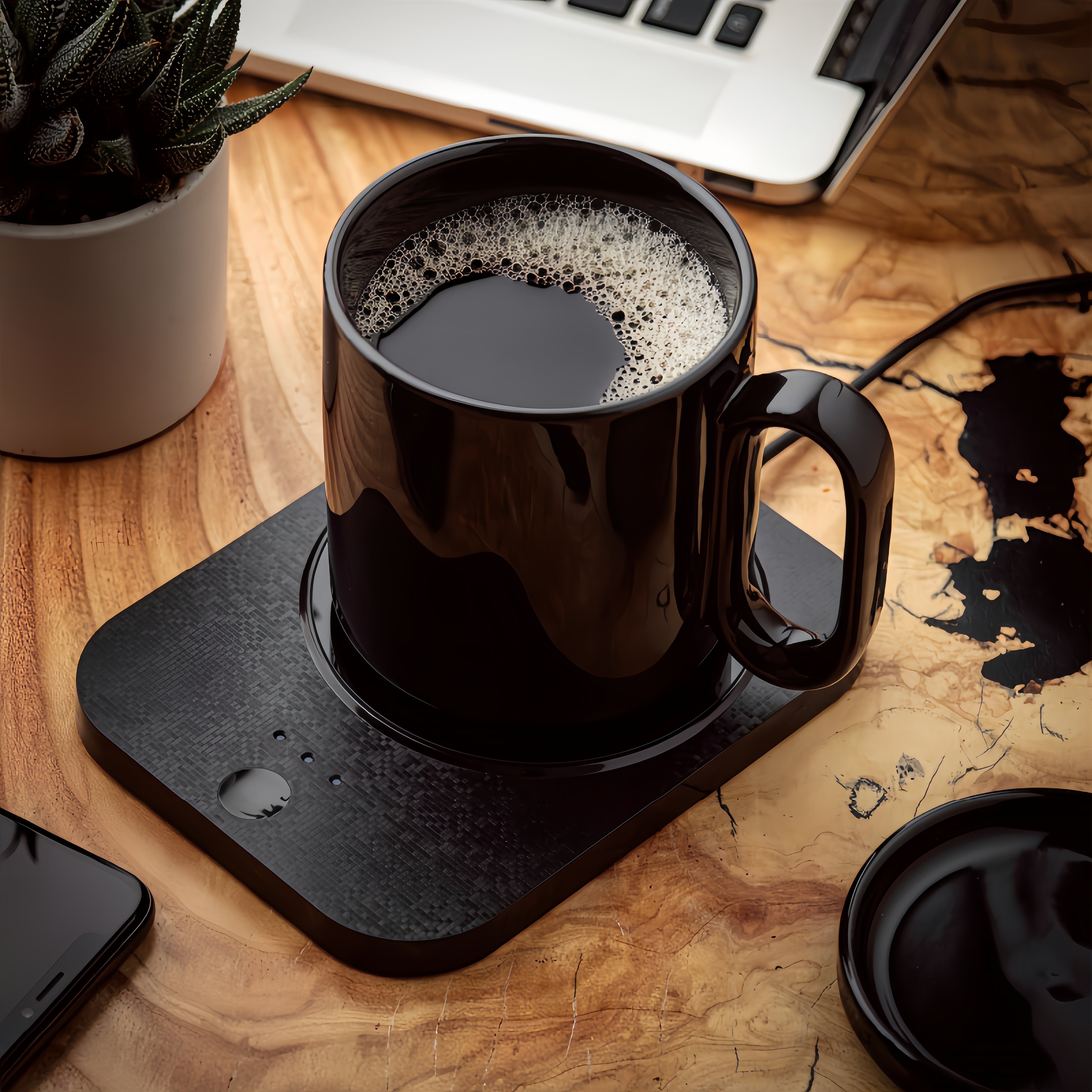 Heating cup，Insulation coaster，Thermos Cup Set，