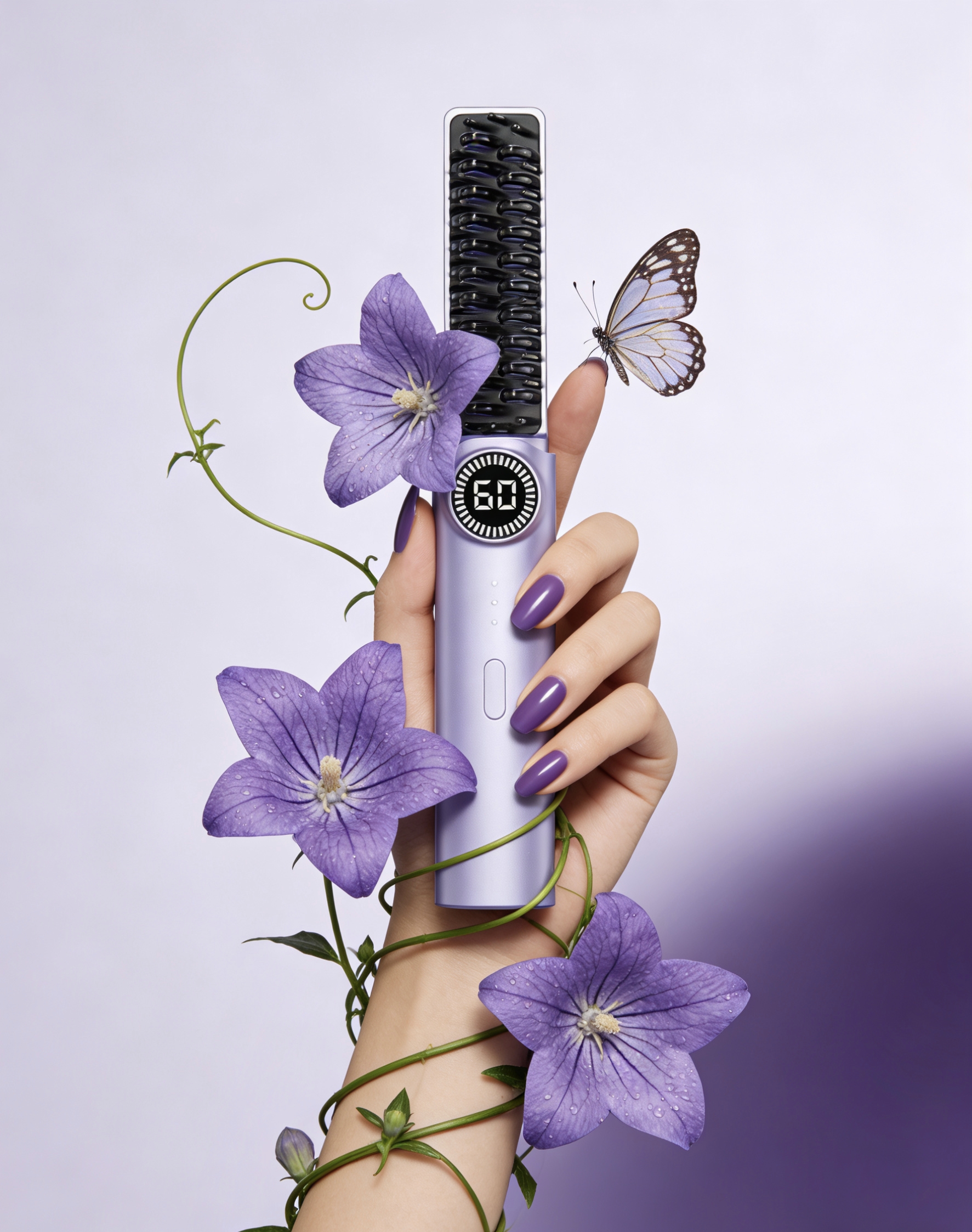 Straight hair comb，Portable，