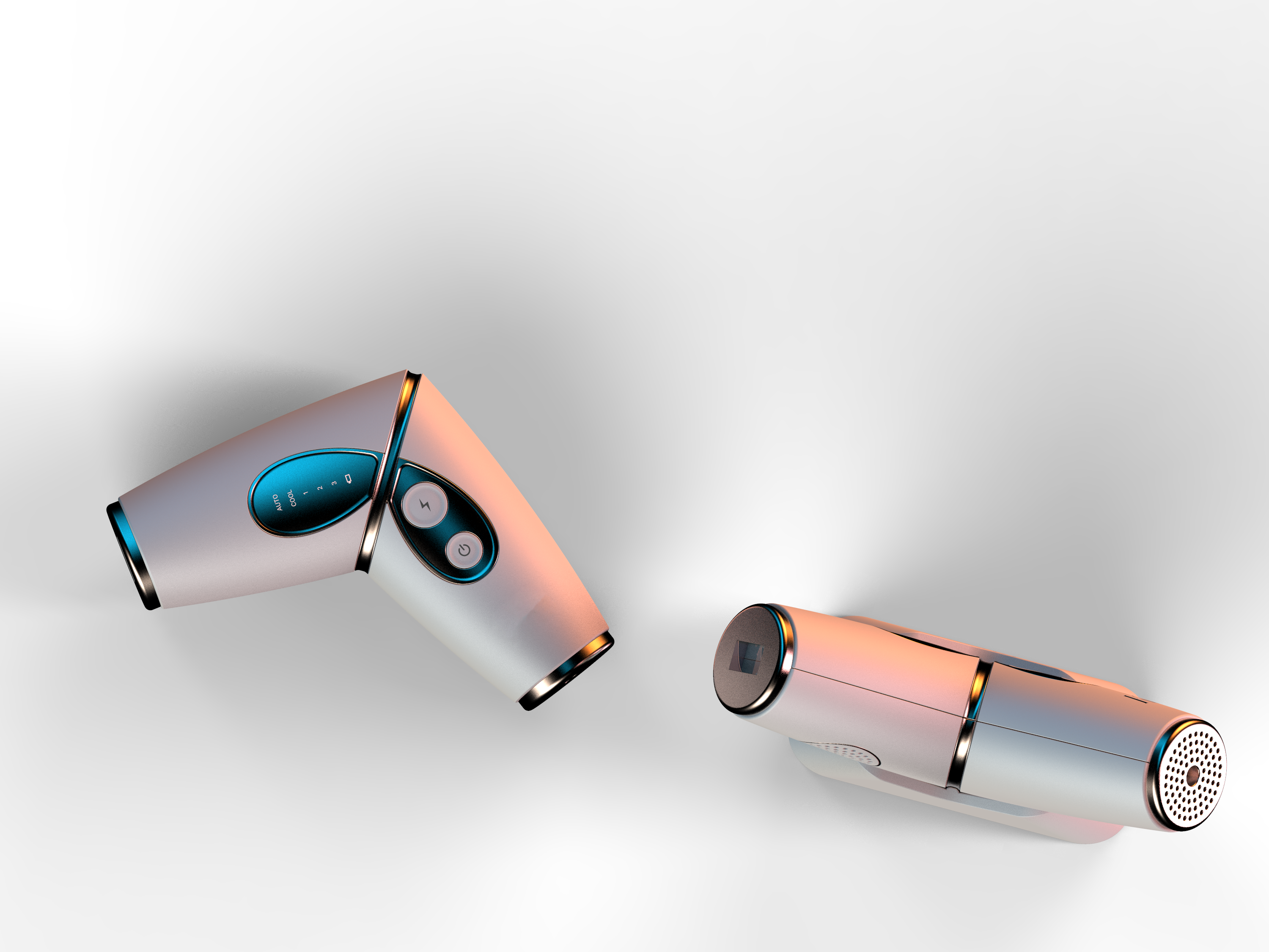 Pulsed light, ice sensation，