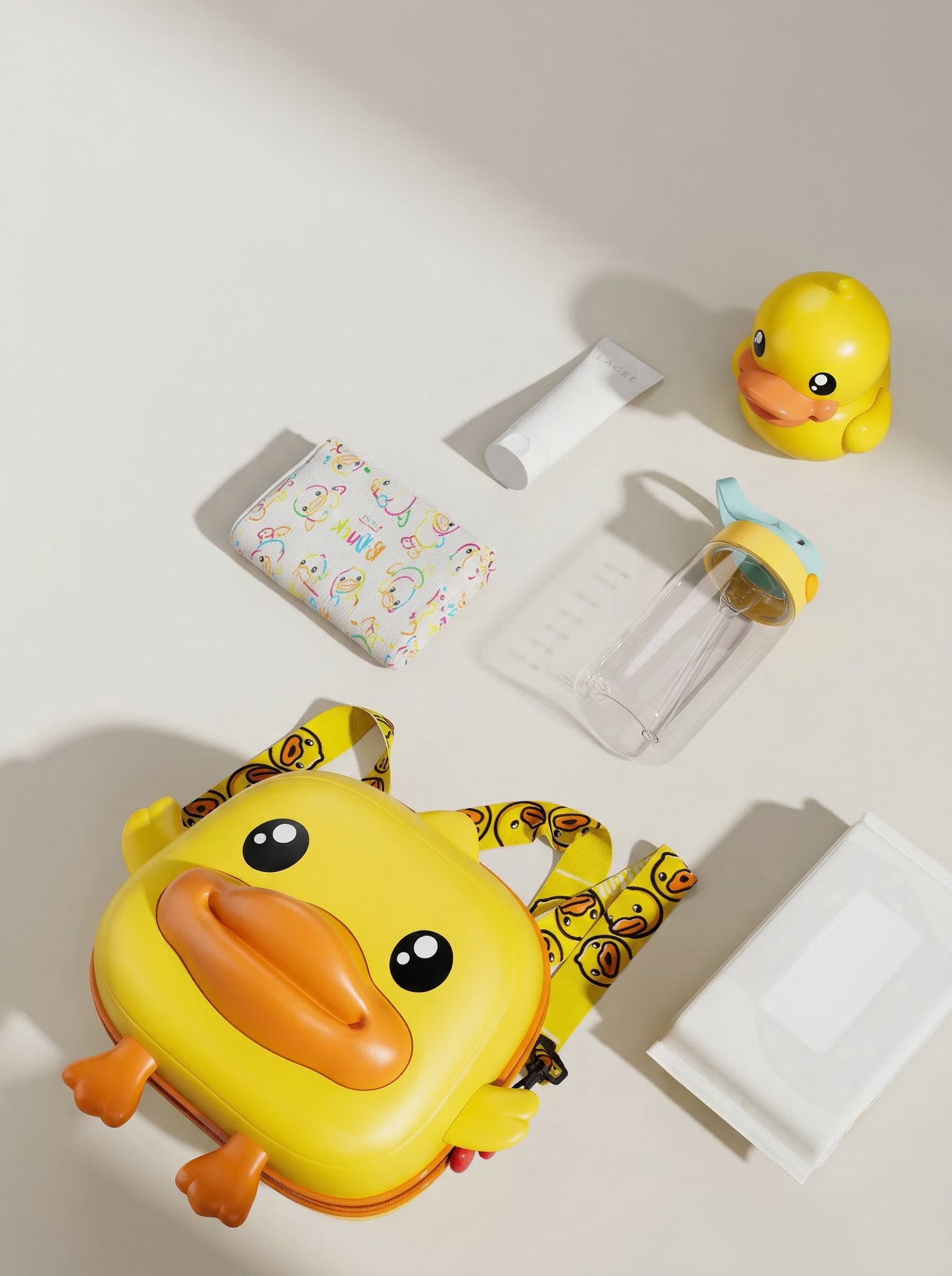 Children's storage，Yellow duck，Children's shoulder bag，lovely，Simplicity，