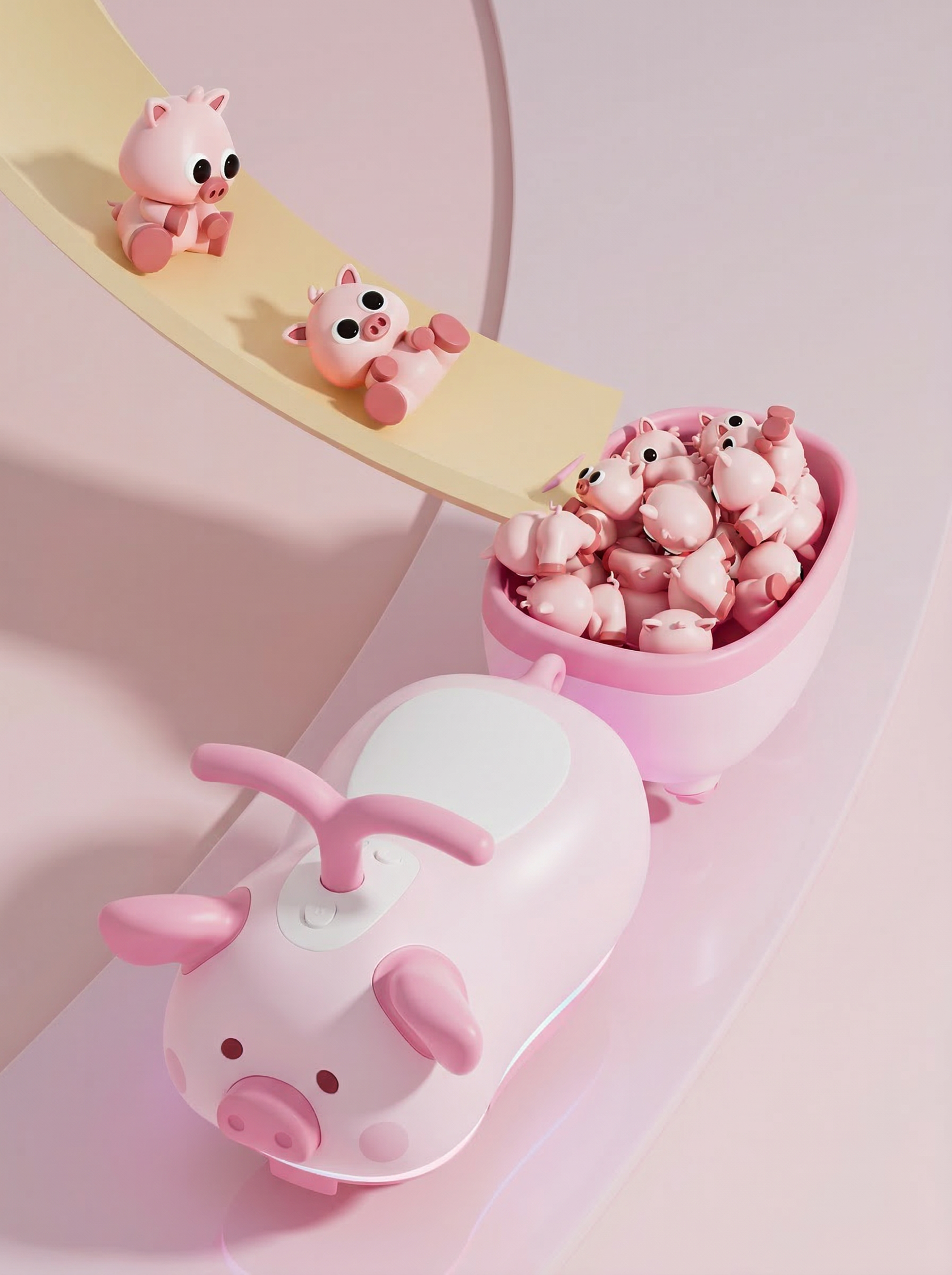 Walker，Yo yo，Pig pig，lovely，