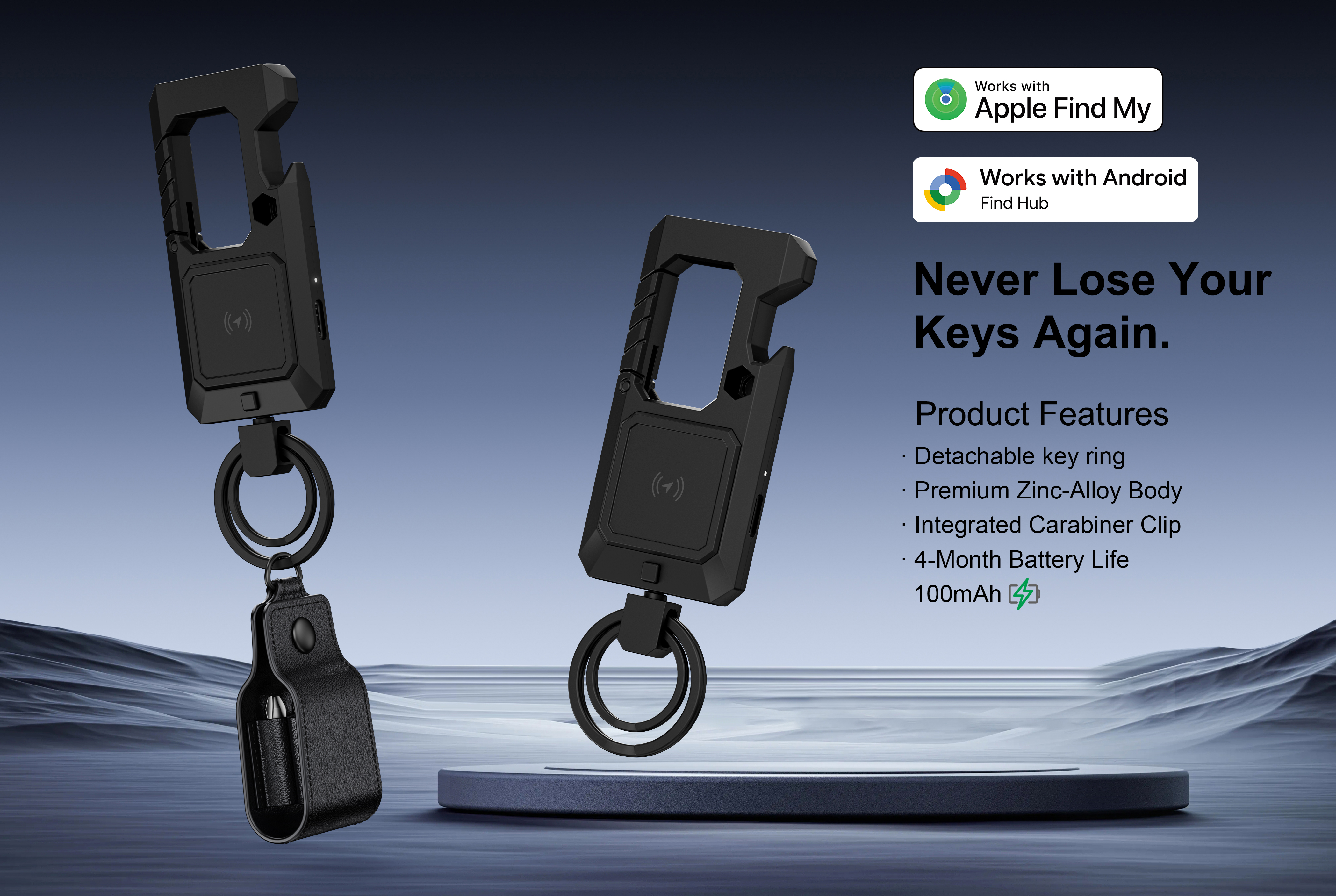 Find My keychain with tracking locator，