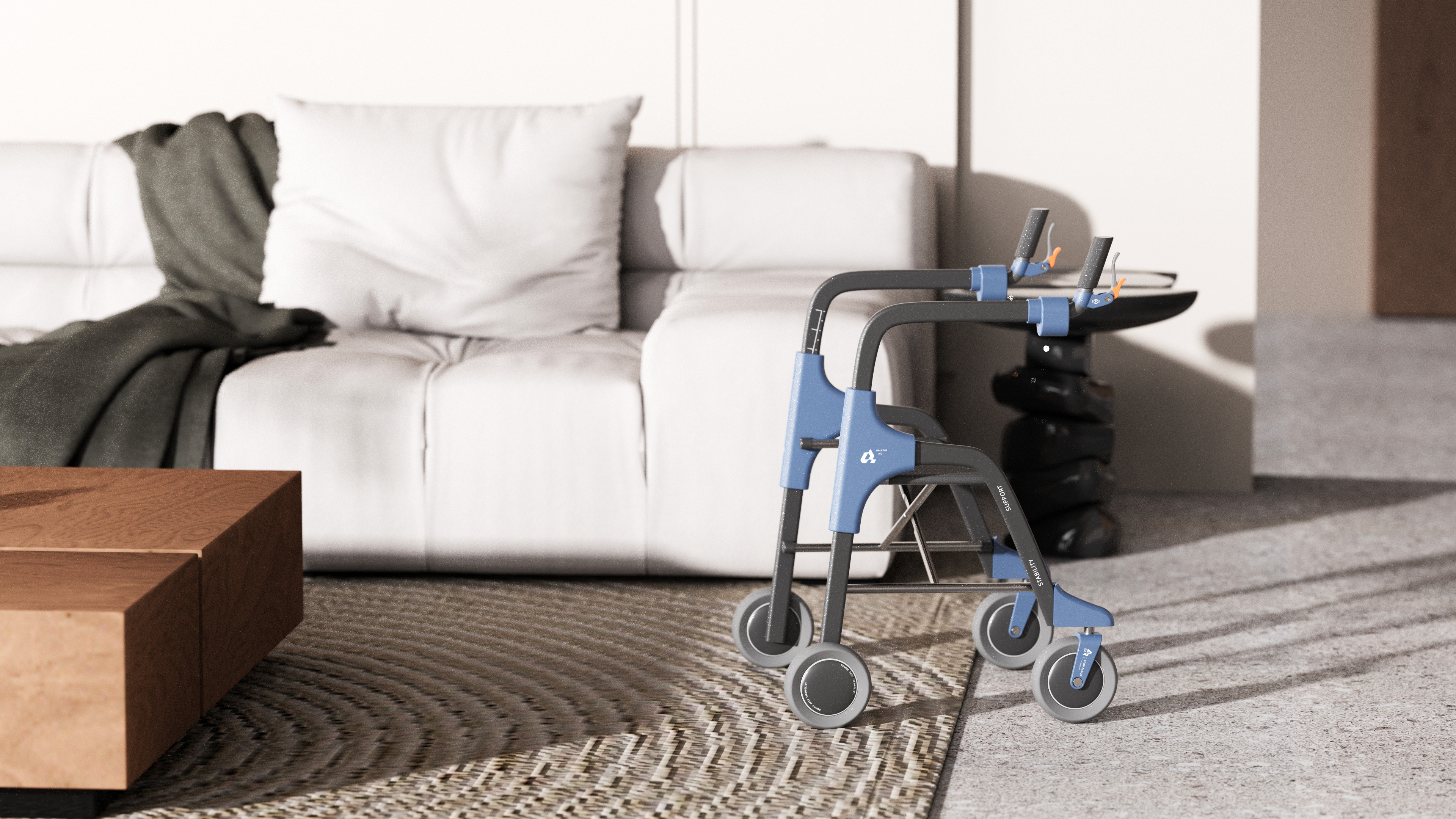 Walking aid, elderly, smart walking aid, folding walking aid chair，