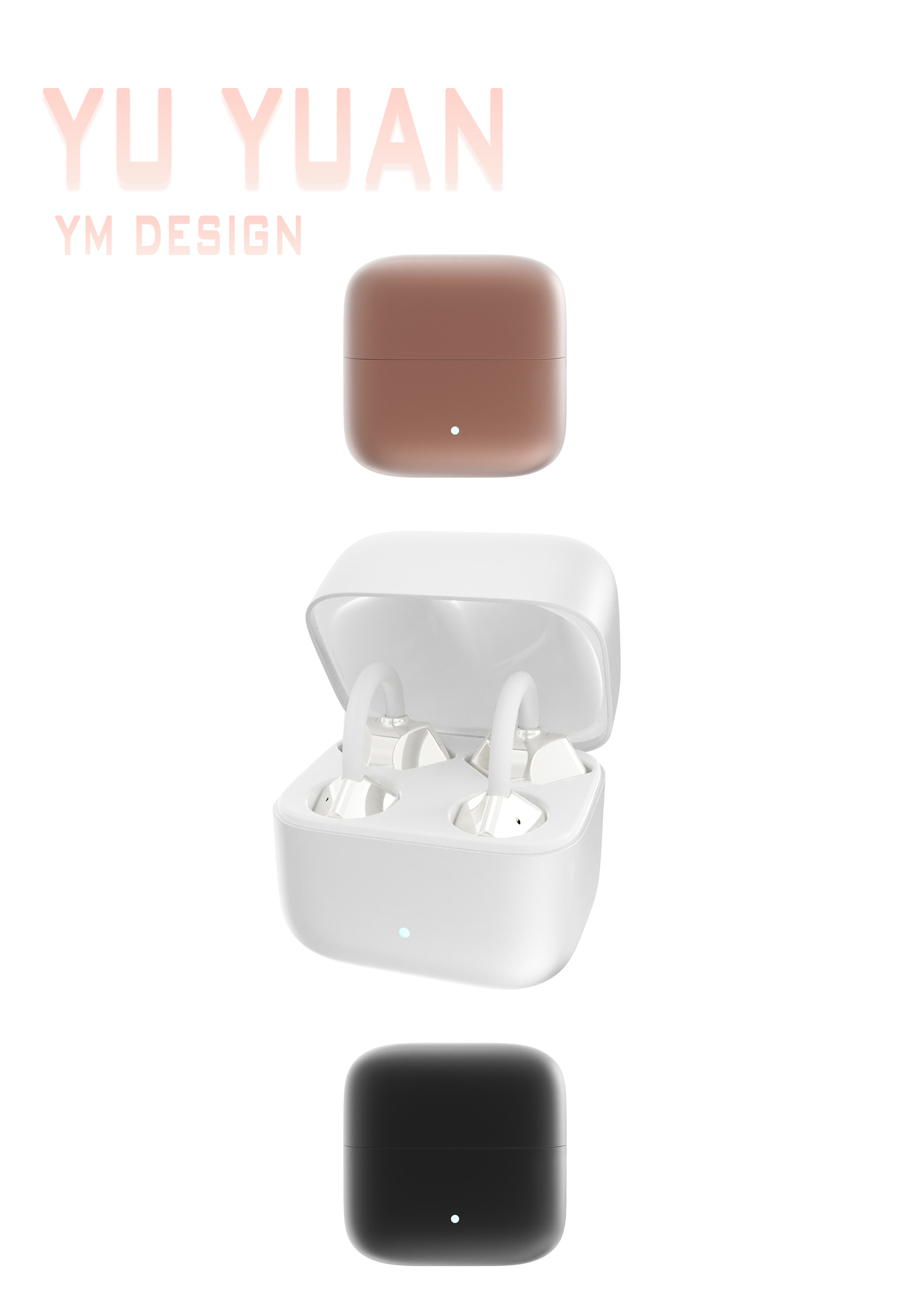 industrial design，headset，Ear Clip Headphones，sample reels，Trendy design，3C smart，