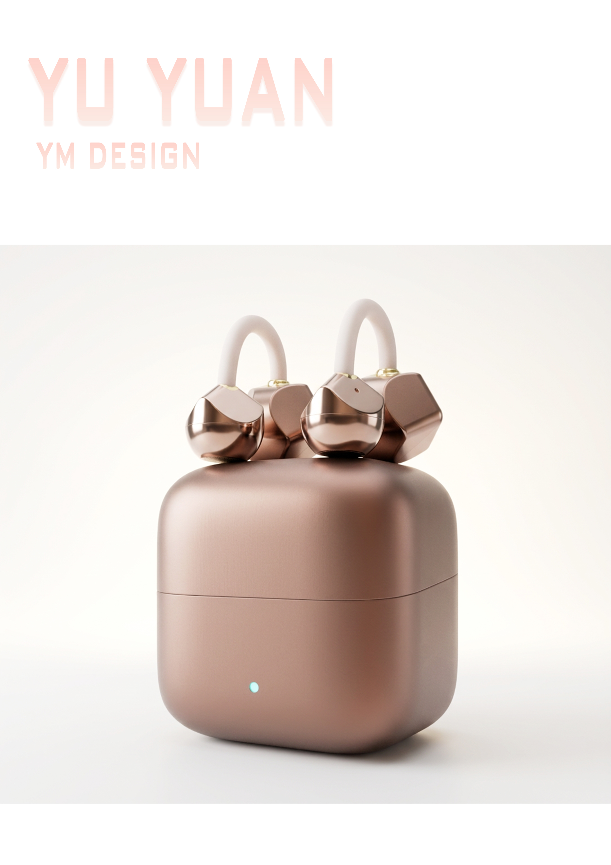 industrial design，headset，Ear Clip Headphones，sample reels，Trendy design，3C smart，