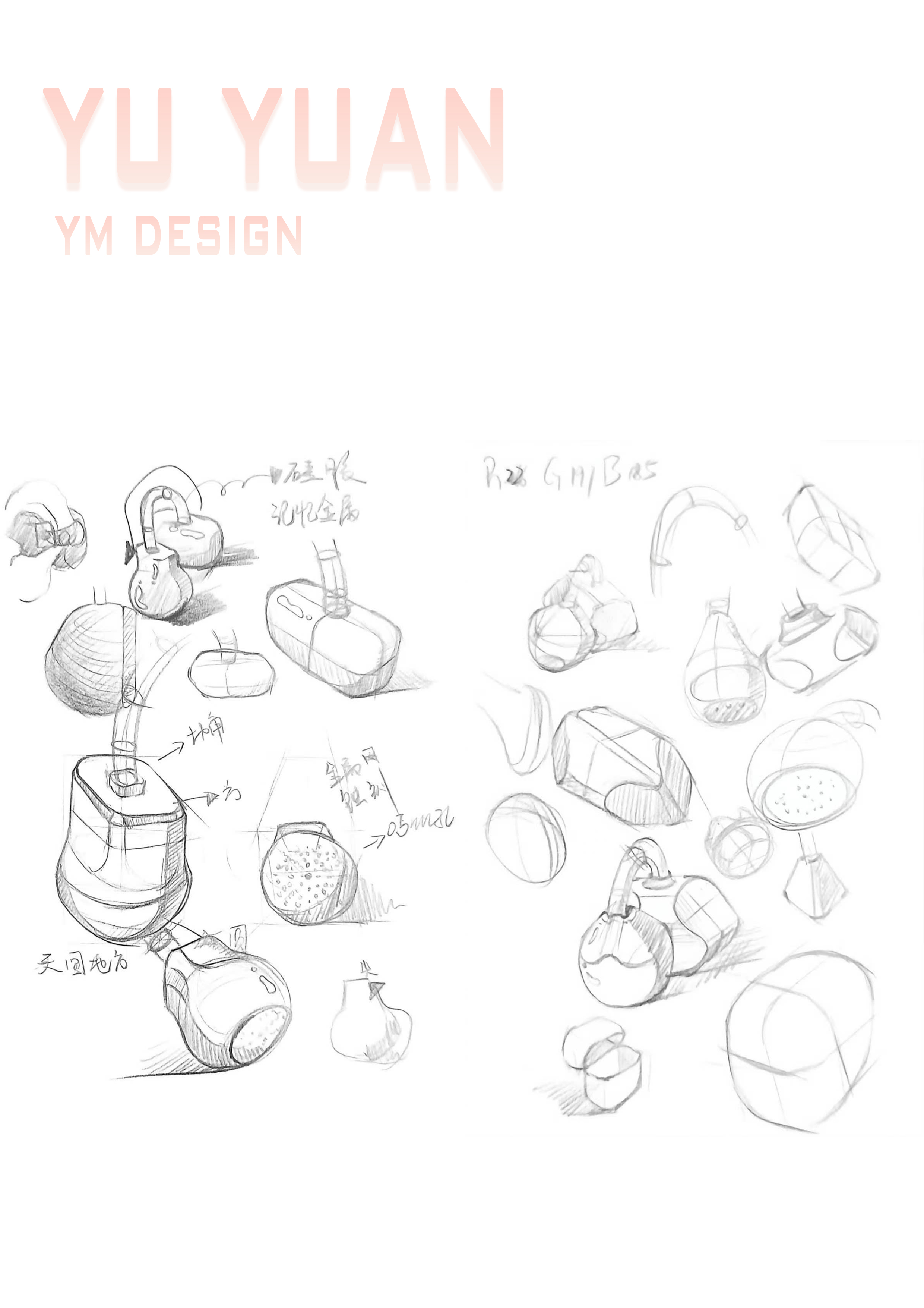 industrial design，headset，Ear Clip Headphones，sample reels，Trendy design，3C smart，