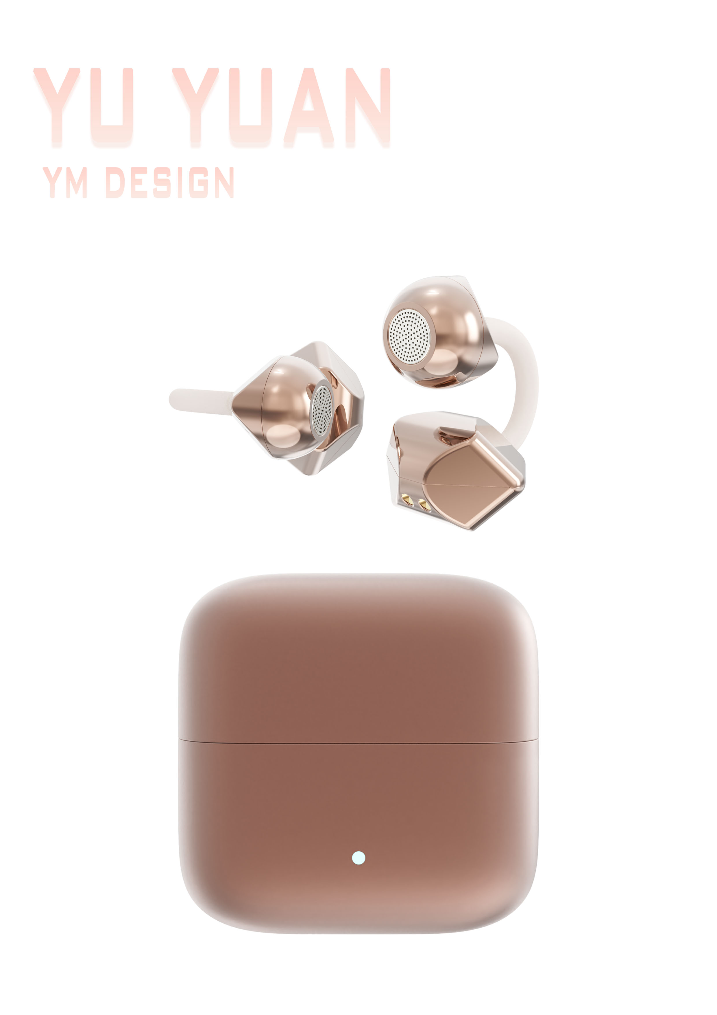 industrial design，headset，Ear Clip Headphones，sample reels，Trendy design，3C smart，