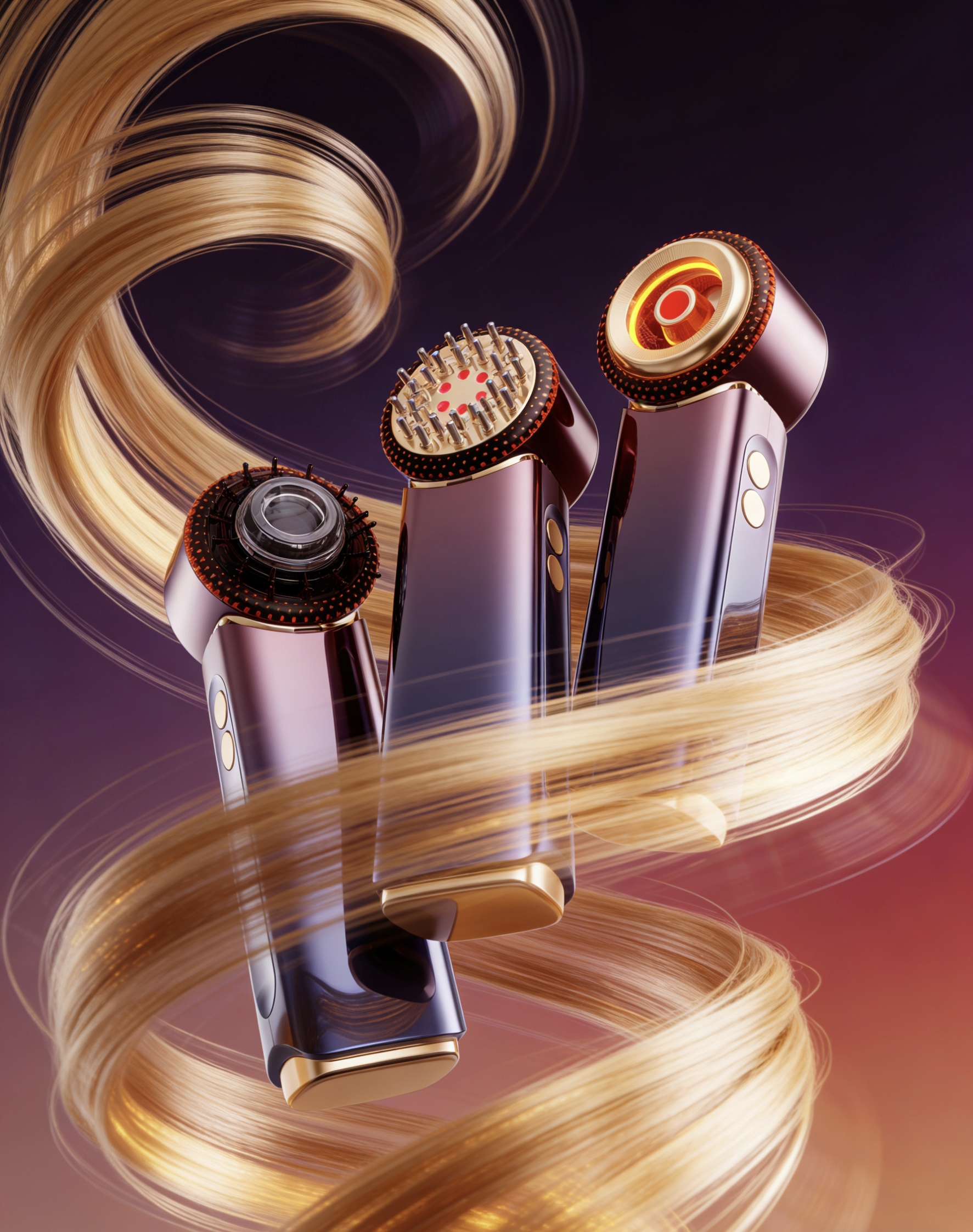 Essence，hair follicle monitoring，Meridian massage，EMS，Jianfa，Hair growth，