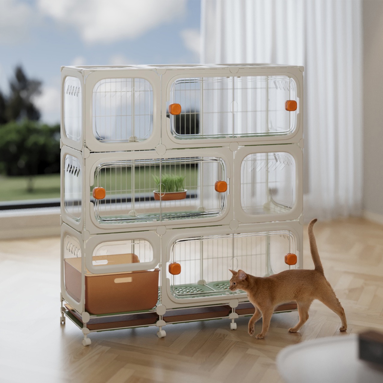 N Plus Magic House，Pet furniture，Cat products，Assembled cat nest，modularization，