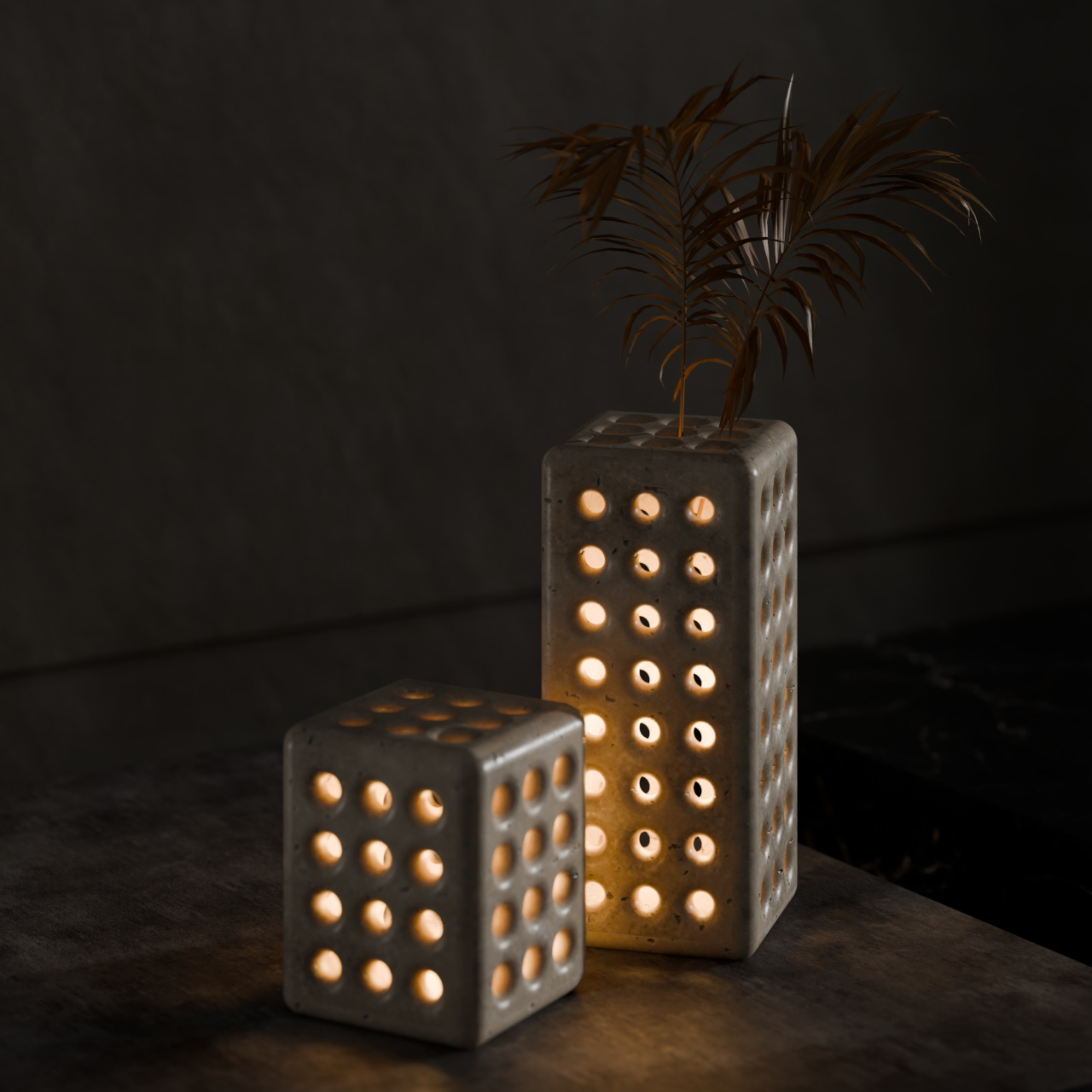 ZEROS，Perforated marble，Light and Shadow Art，Minimalist ornaments，marble decoration，