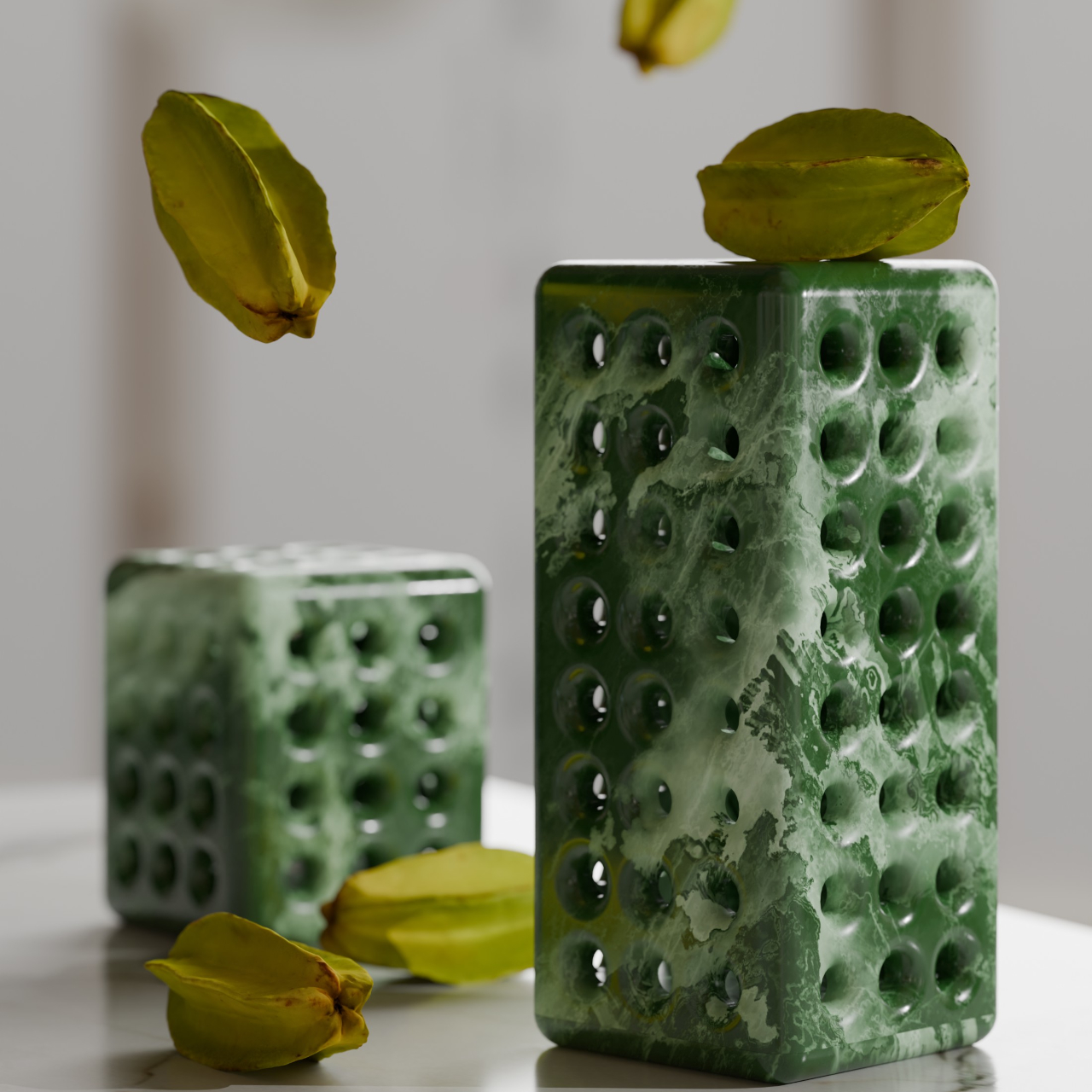 ZEROS，Perforated marble，Light and Shadow Art，Minimalist ornaments，marble decoration，