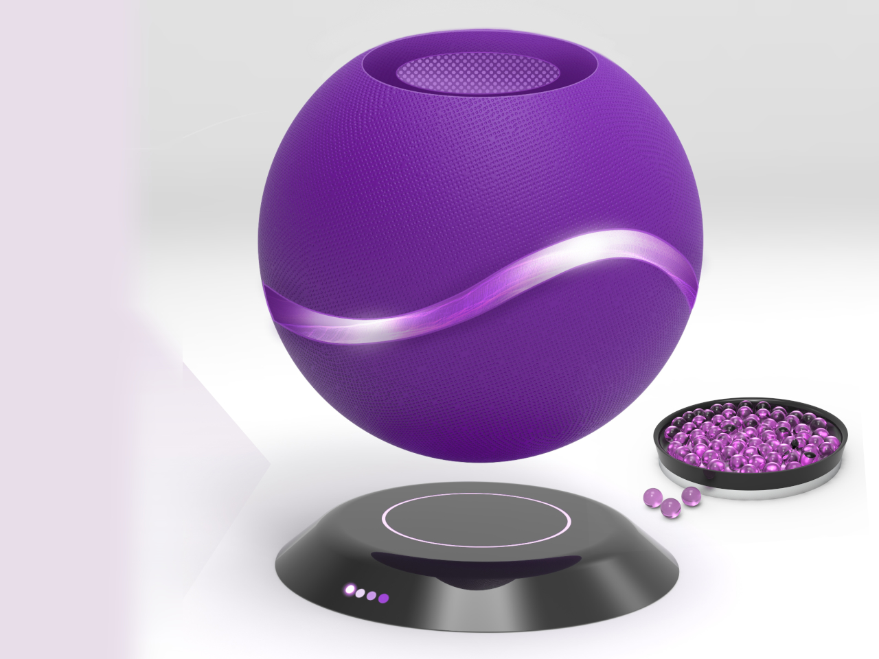 Magnetic Levitation Aromatherapy Diffuser，Aromatherapy machine，conceptual design，AER OMA，Magnetic Levitation Aromatherapy Diffuser，Aromatherapy machine，conceptual design，
