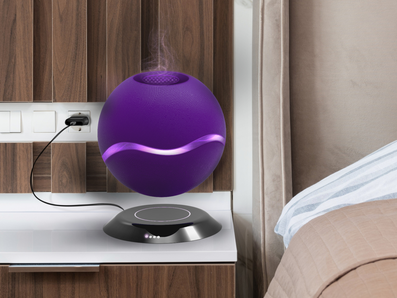 Magnetic Levitation Aromatherapy Diffuser，Aromatherapy machine，conceptual design，AER OMA，Magnetic Levitation Aromatherapy Diffuser，Aromatherapy machine，conceptual design，