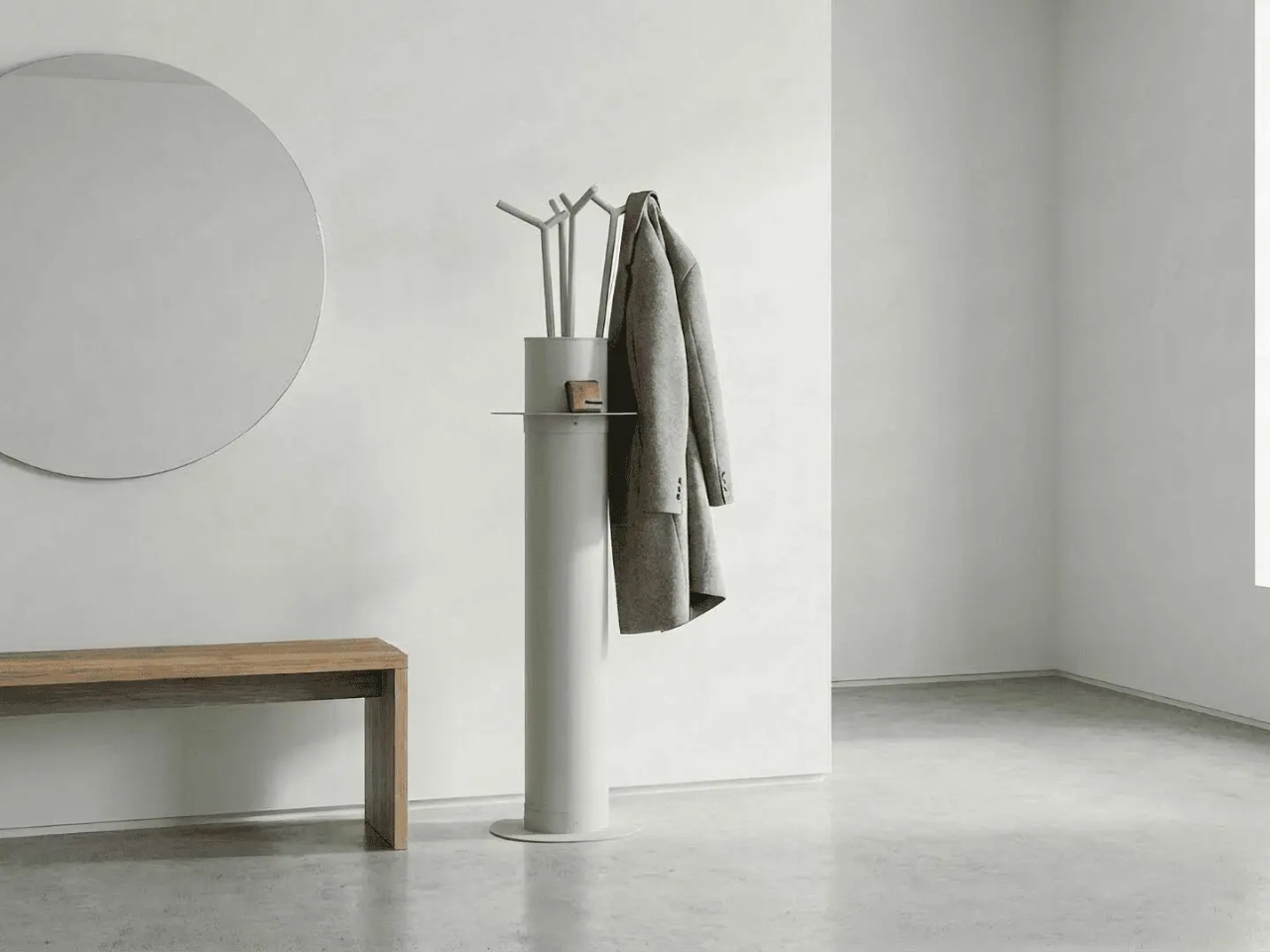 Walking Coat Rack，Multi-functional coat rack，detachable cane，two-in-one，