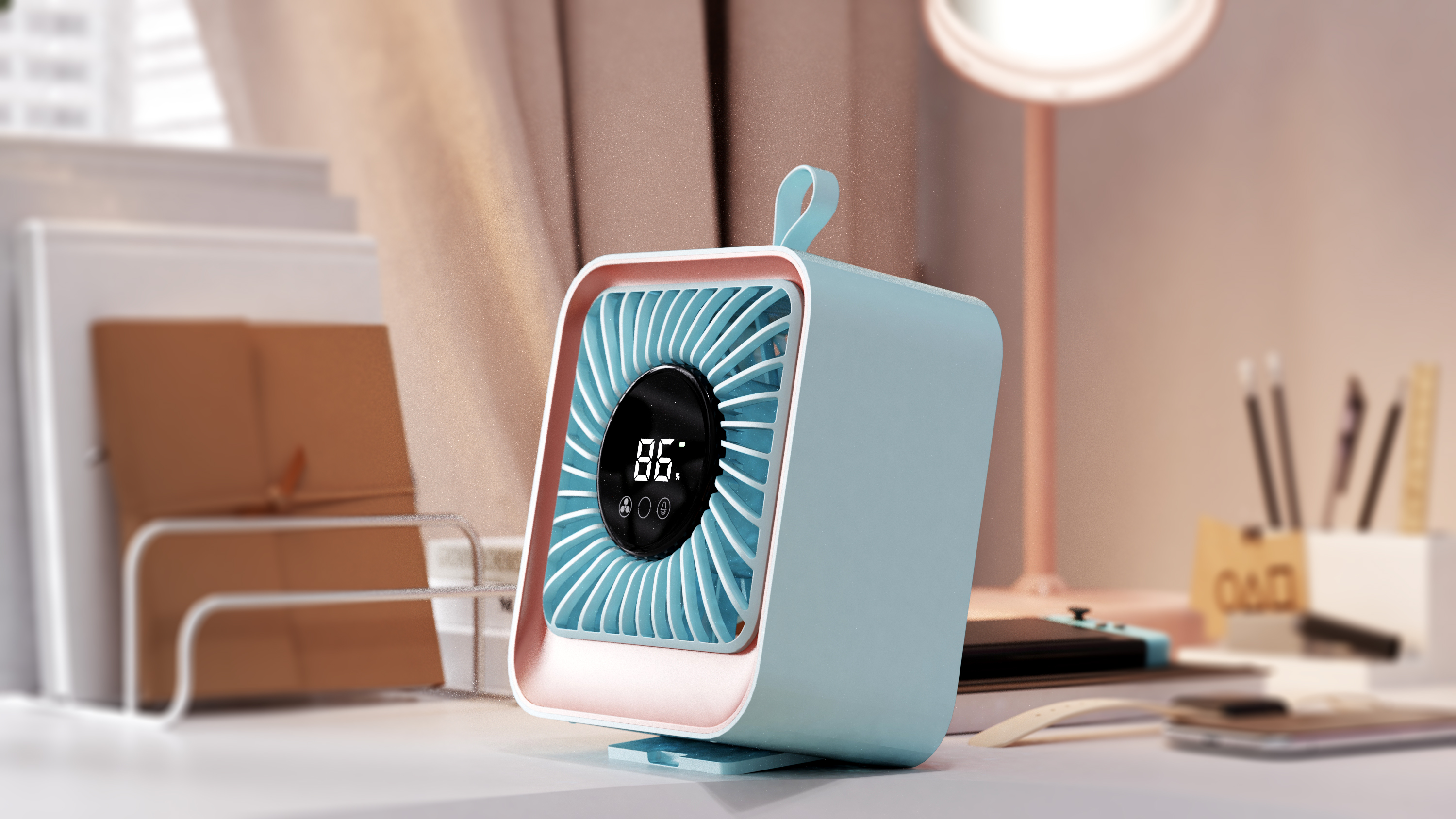 Original design，Industrial / product design，small home appliances，Desktop fan，Desktop High Speed Fan，Desktop Loop Fan，