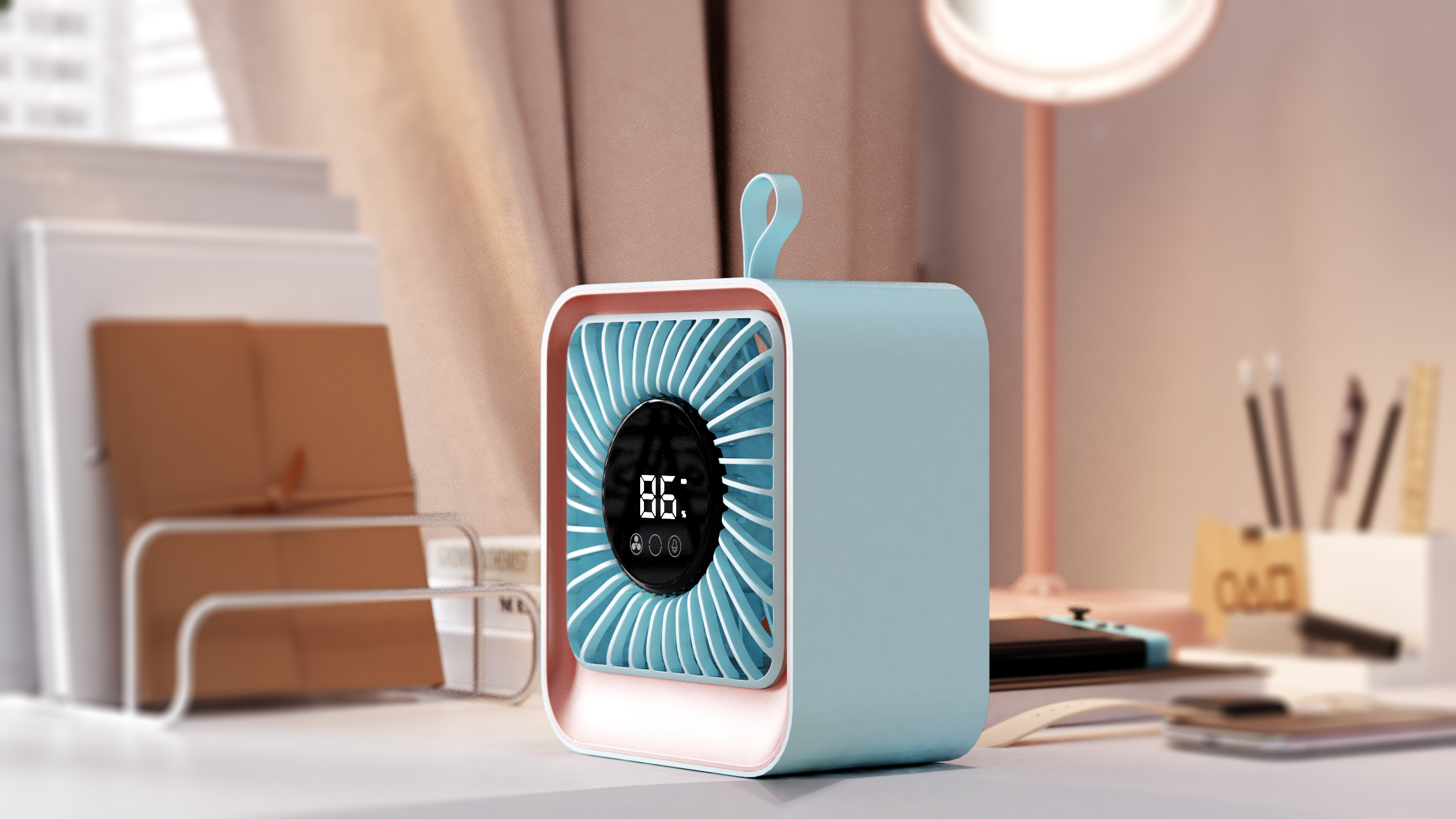 Original design，Industrial / product design，small home appliances，Desktop fan，Desktop High Speed Fan，Desktop Loop Fan，