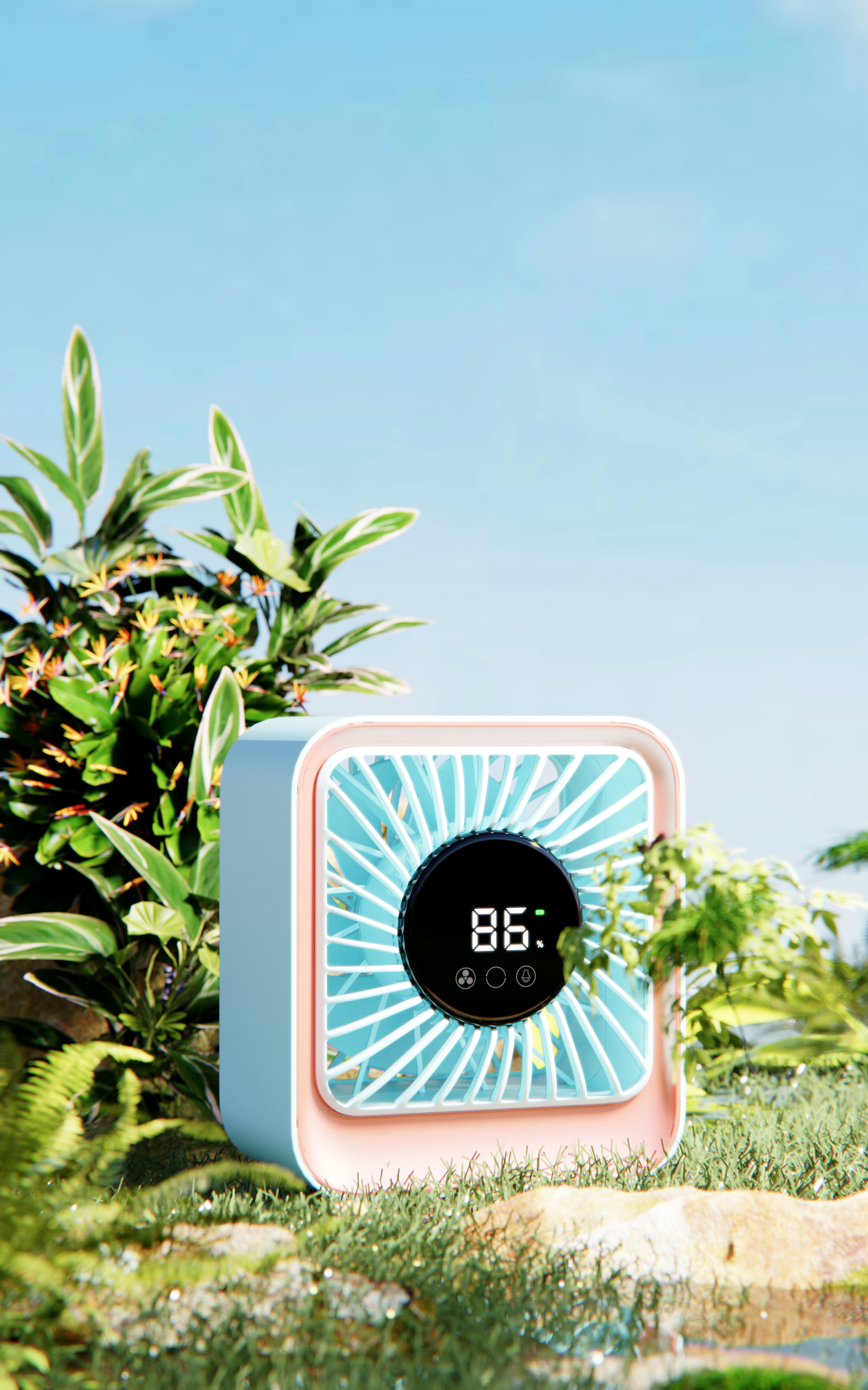 Original design，Industrial / product design，small home appliances，Desktop fan，Desktop High Speed Fan，Desktop Loop Fan，