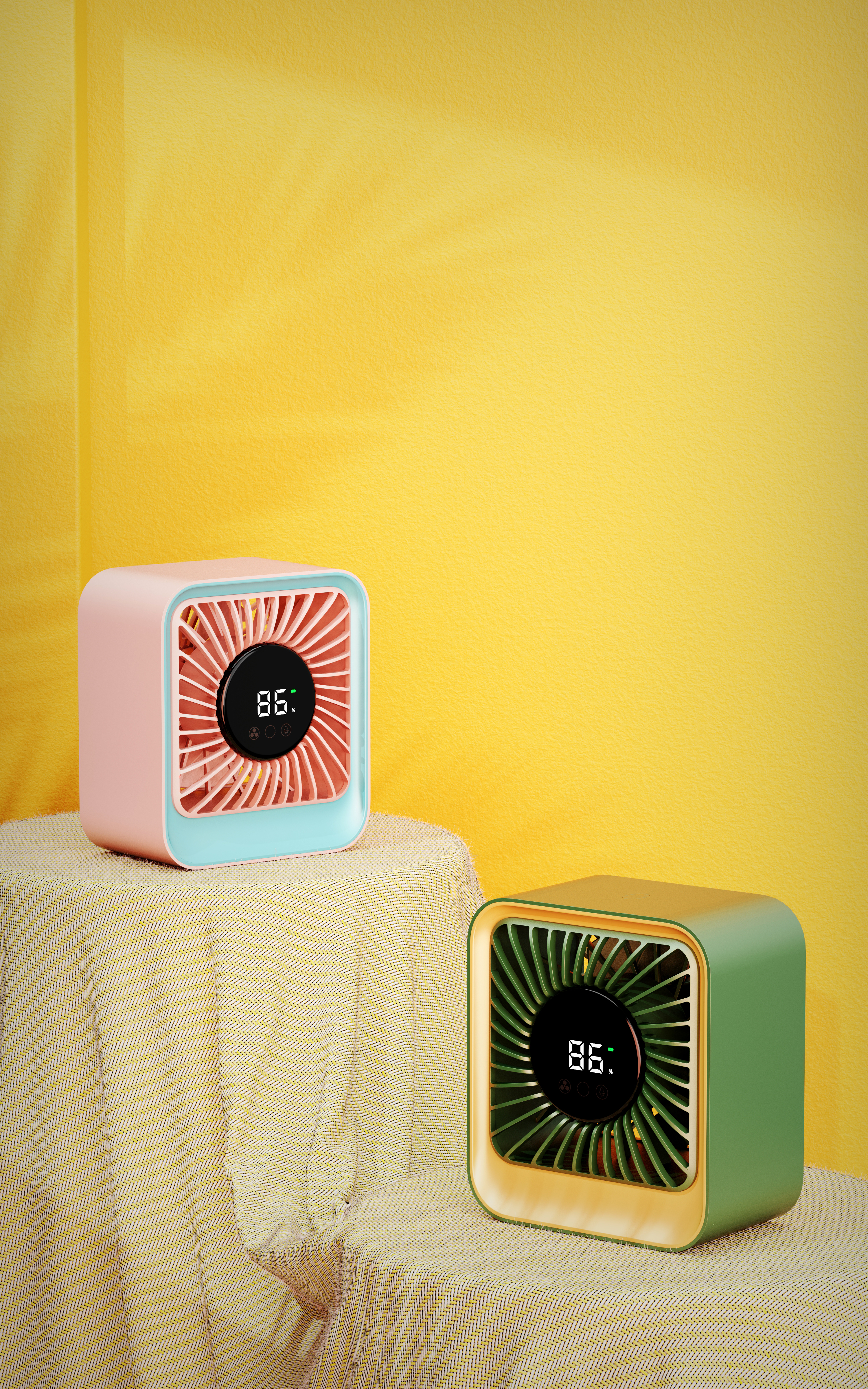 Original design，Industrial / product design，small home appliances，Desktop fan，Desktop High Speed Fan，Desktop Loop Fan，