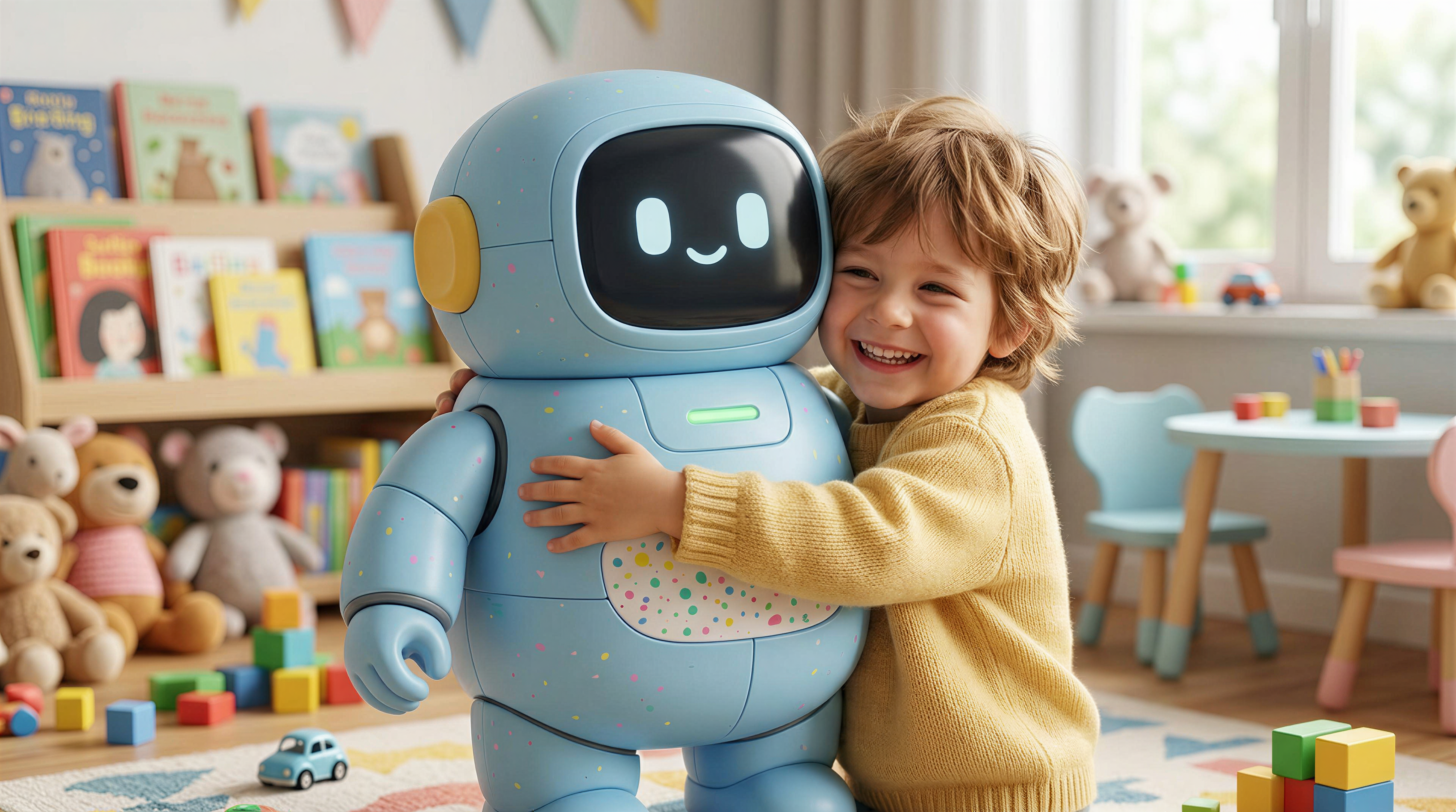 robot，children，Cartoon，lovely，ai，