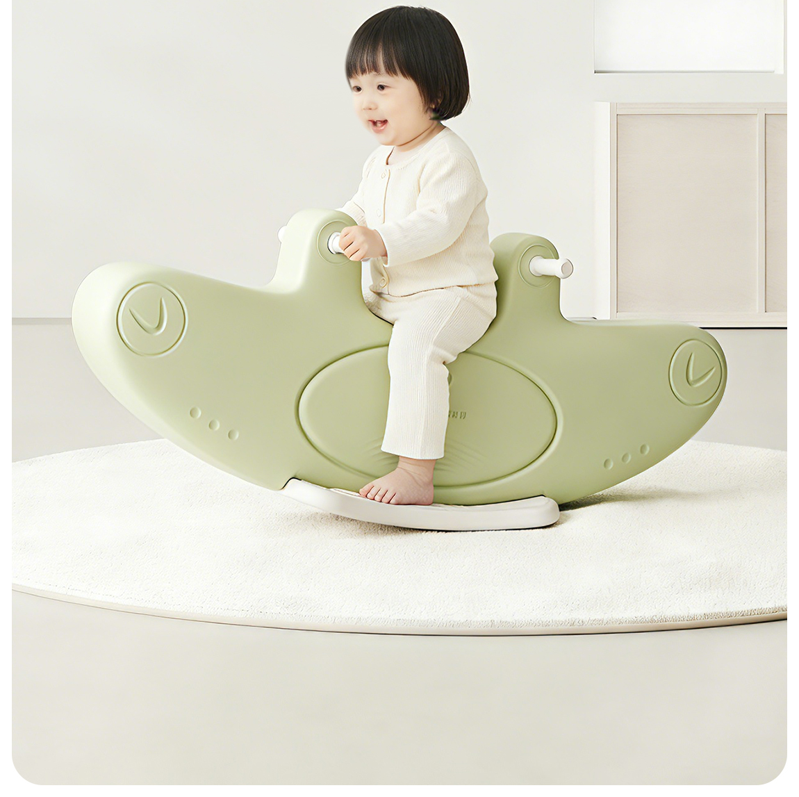 Double rocking horse，Seesaw，parent-child interaction ，