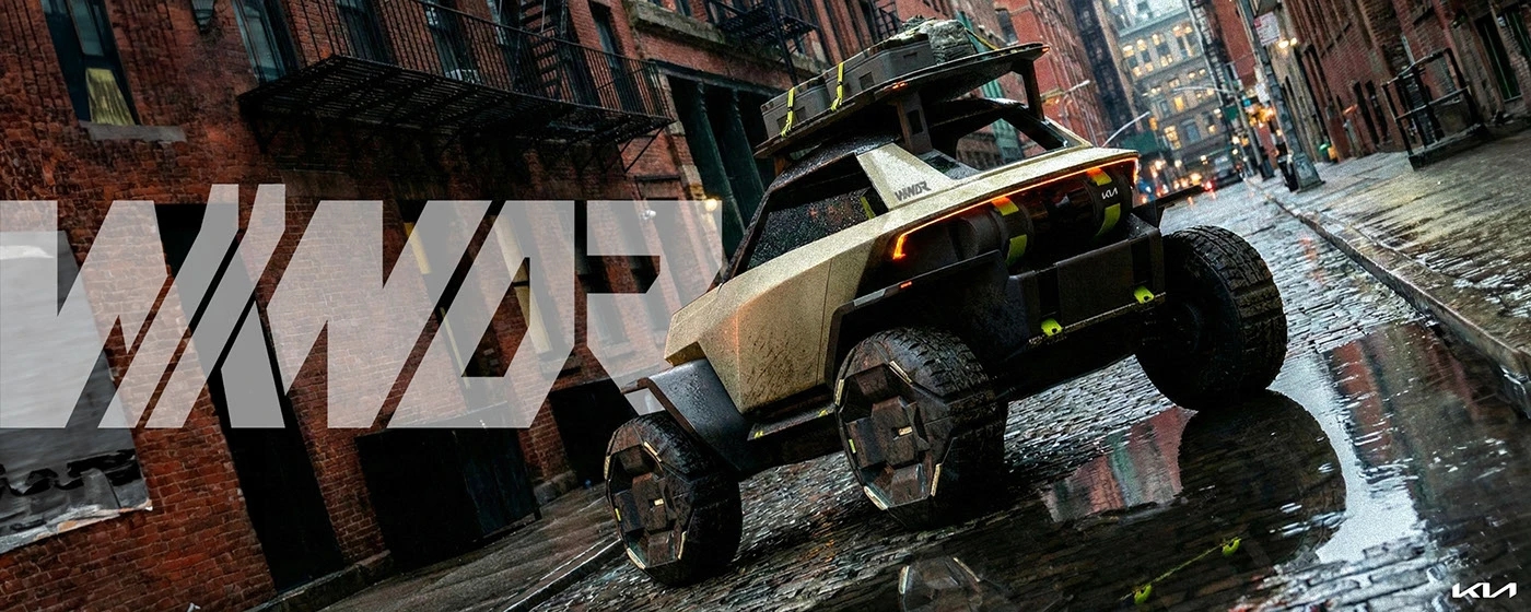 automobile，vehicle，KIA EV1 WKNDR，industrial design，