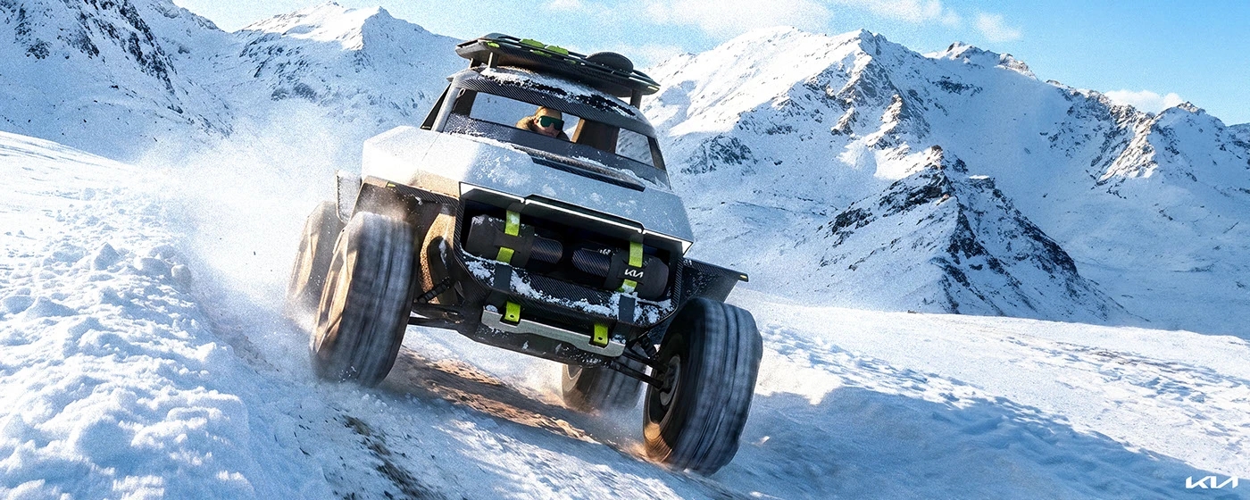 automobile，vehicle，KIA EV1 WKNDR，industrial design，