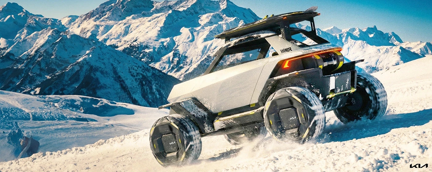 automobile，vehicle，KIA EV1 WKNDR，industrial design，