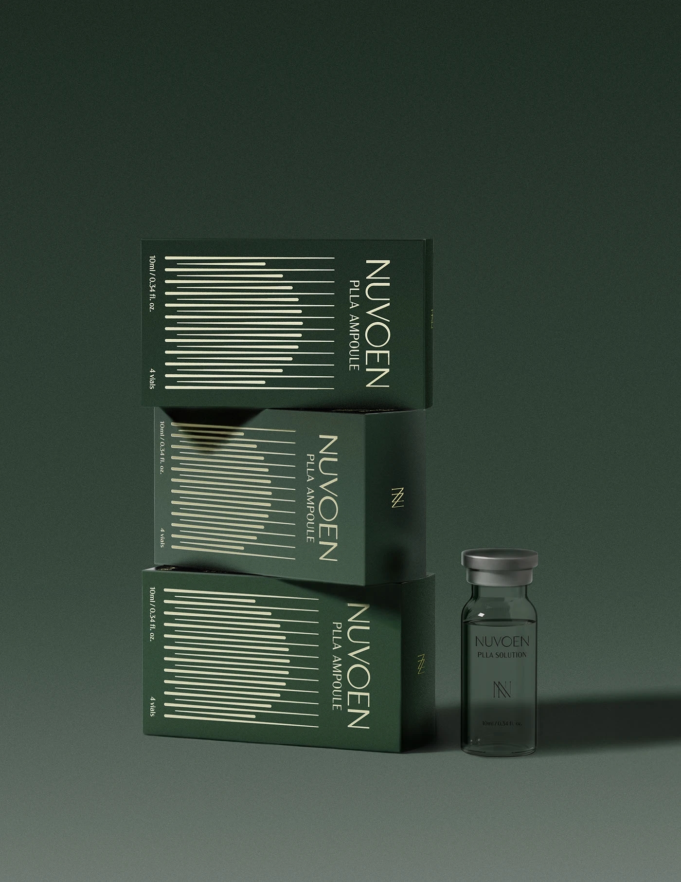 NUVOEN Ampoule，packing design，skin care products，Cosmetics，