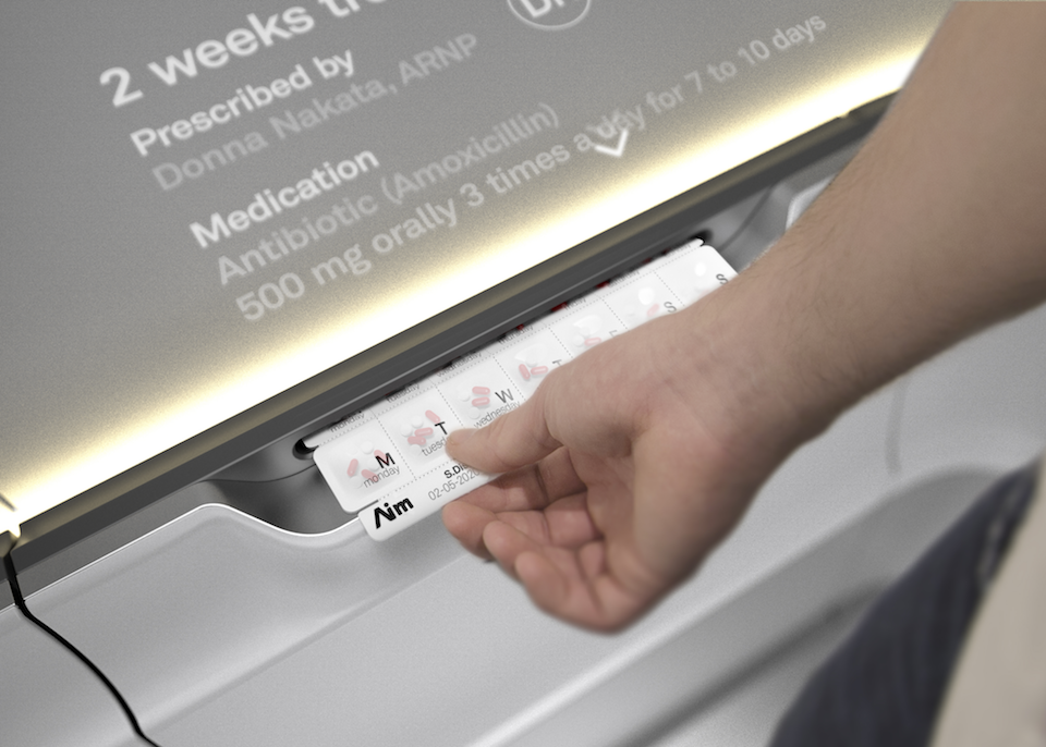 conceptual design，Driverless medical vehicle，white，