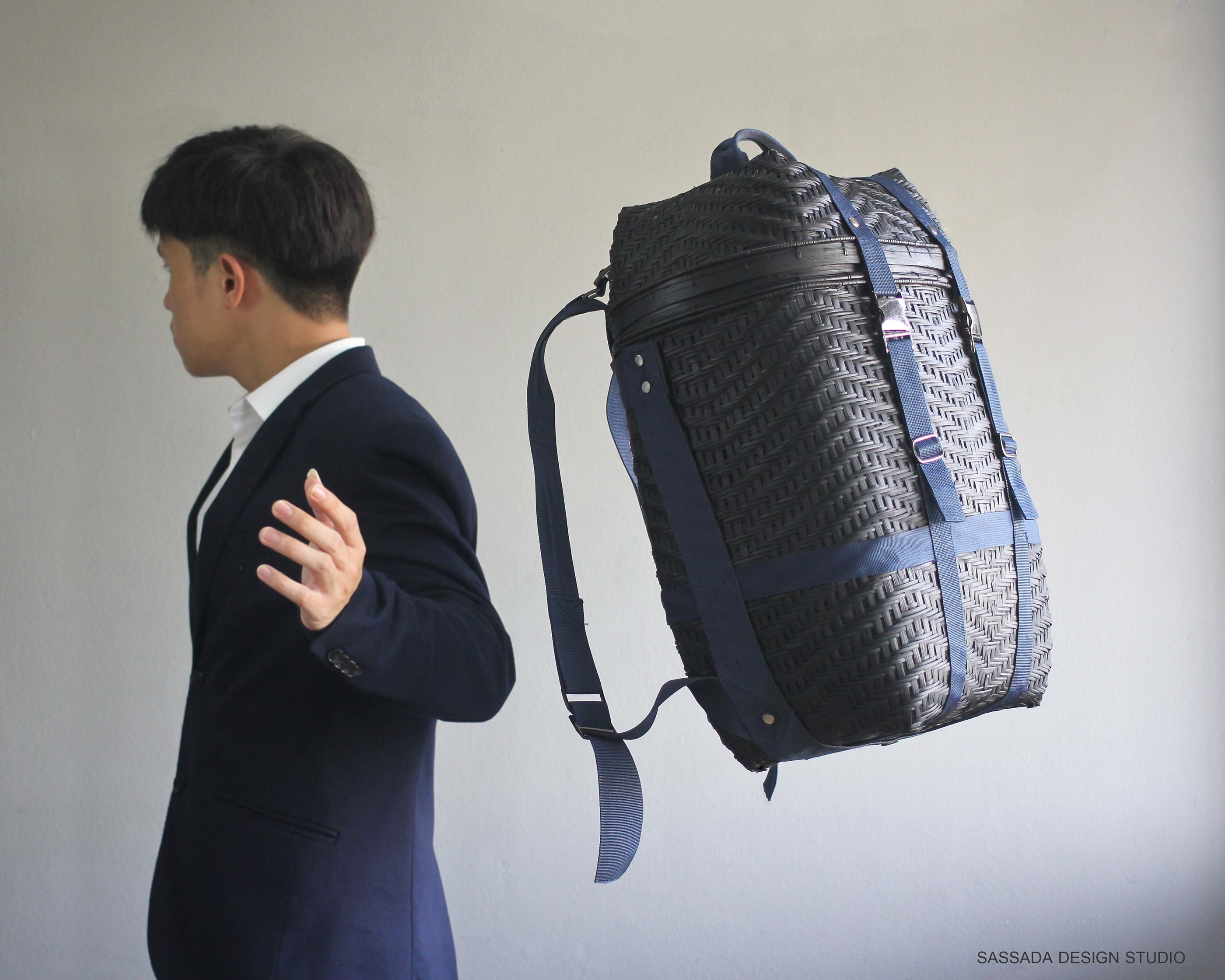 bamboo weaving，Travelling bag，