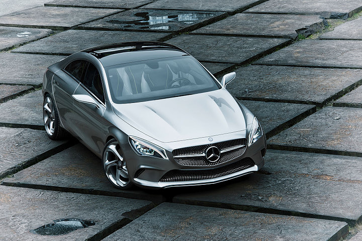 Car concept car，Benz，Hand drawn，Interior，