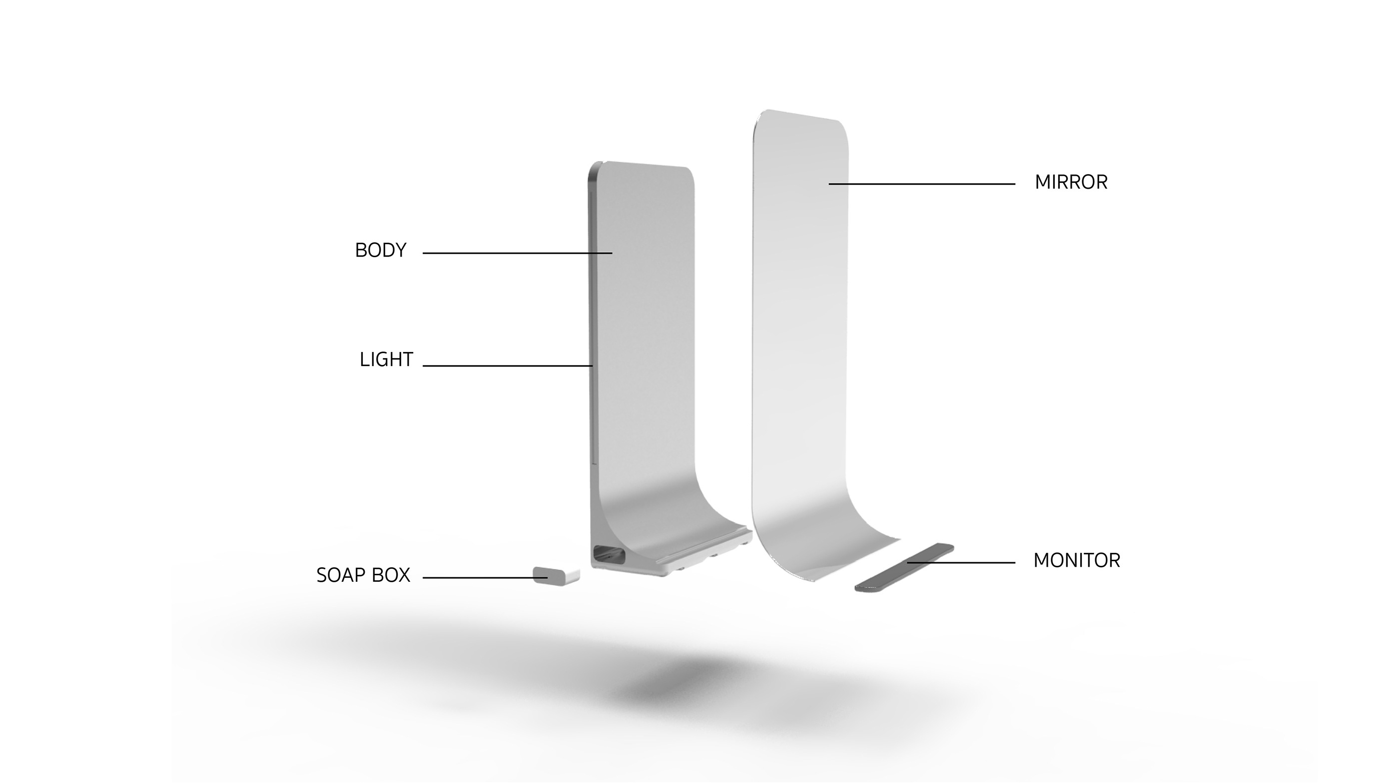 water tap，mirror，ventilation system，