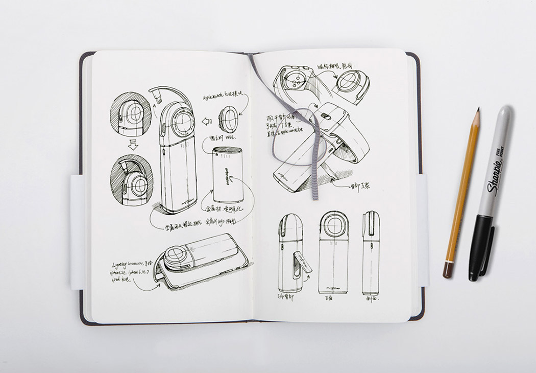 Dual charge mobile power supply，Xinny Lin，Wireless charging，Portable charger，Digital，