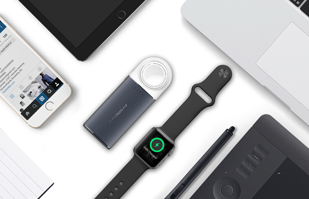 Dual charge mobile power supply，Xinny Lin，Wireless charging，Portable charger，Digital，