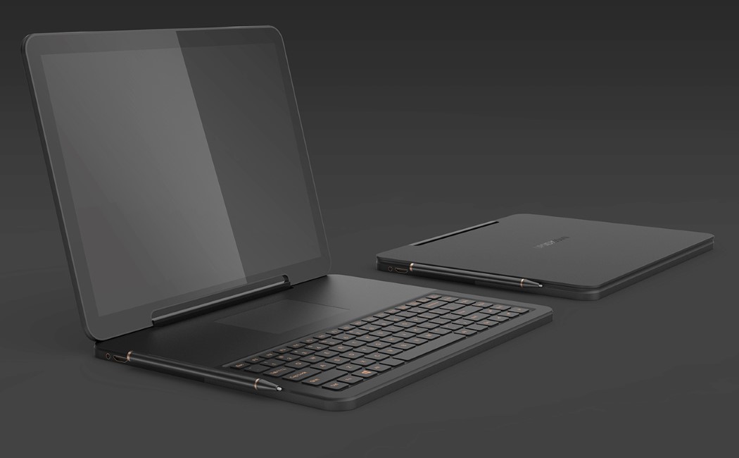 removable，computer，conceptual design，andrea mangone，wacom ，keyboard，Flat，