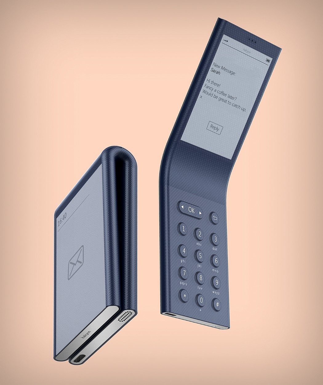 Simplicity，Double sided screen mobile phone，halcyon，