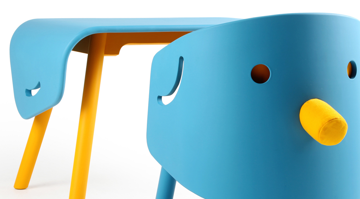 lovely，Cartoon，children，Table，chair，