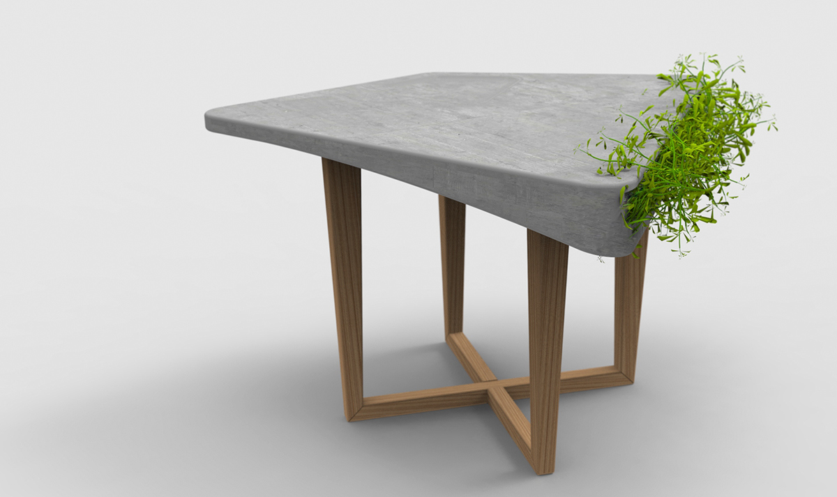 like a breath of fresh air，cement，Botany，chair，public space ，